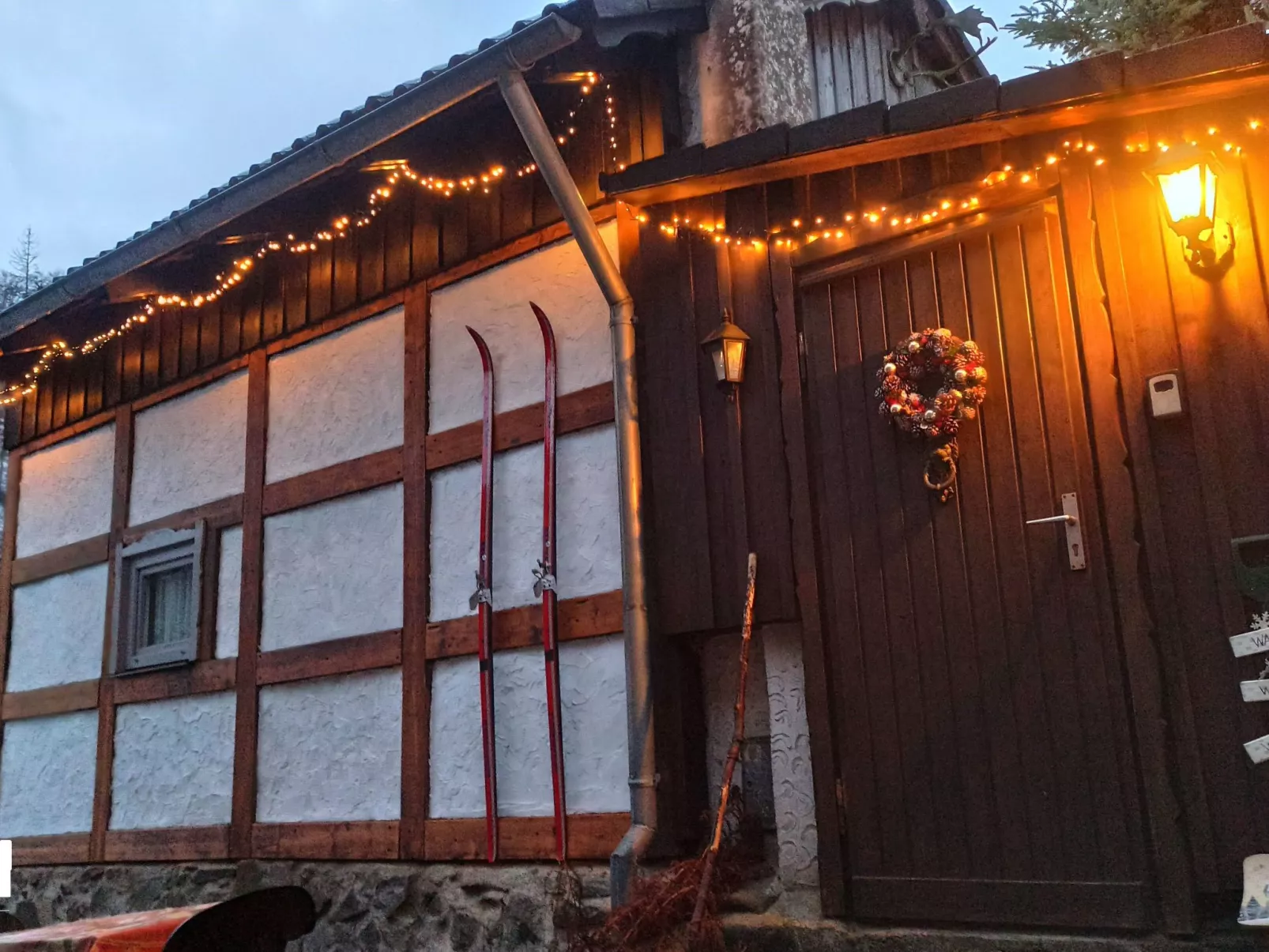 Authentisches Fachwerkhaus am Rande des Waldes-Dehors