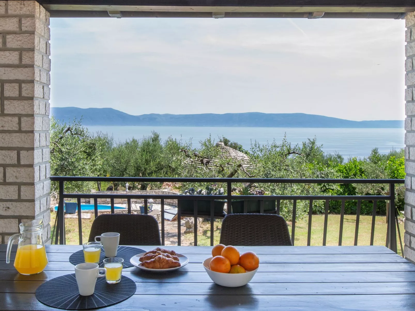 "Istria" mit eigenem Pool-Draußen