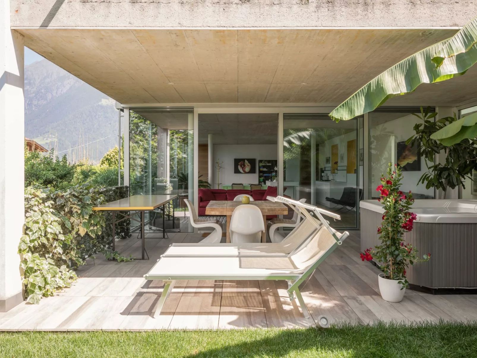 Appartement in Schenna mit Botanischem Garten-Dedans