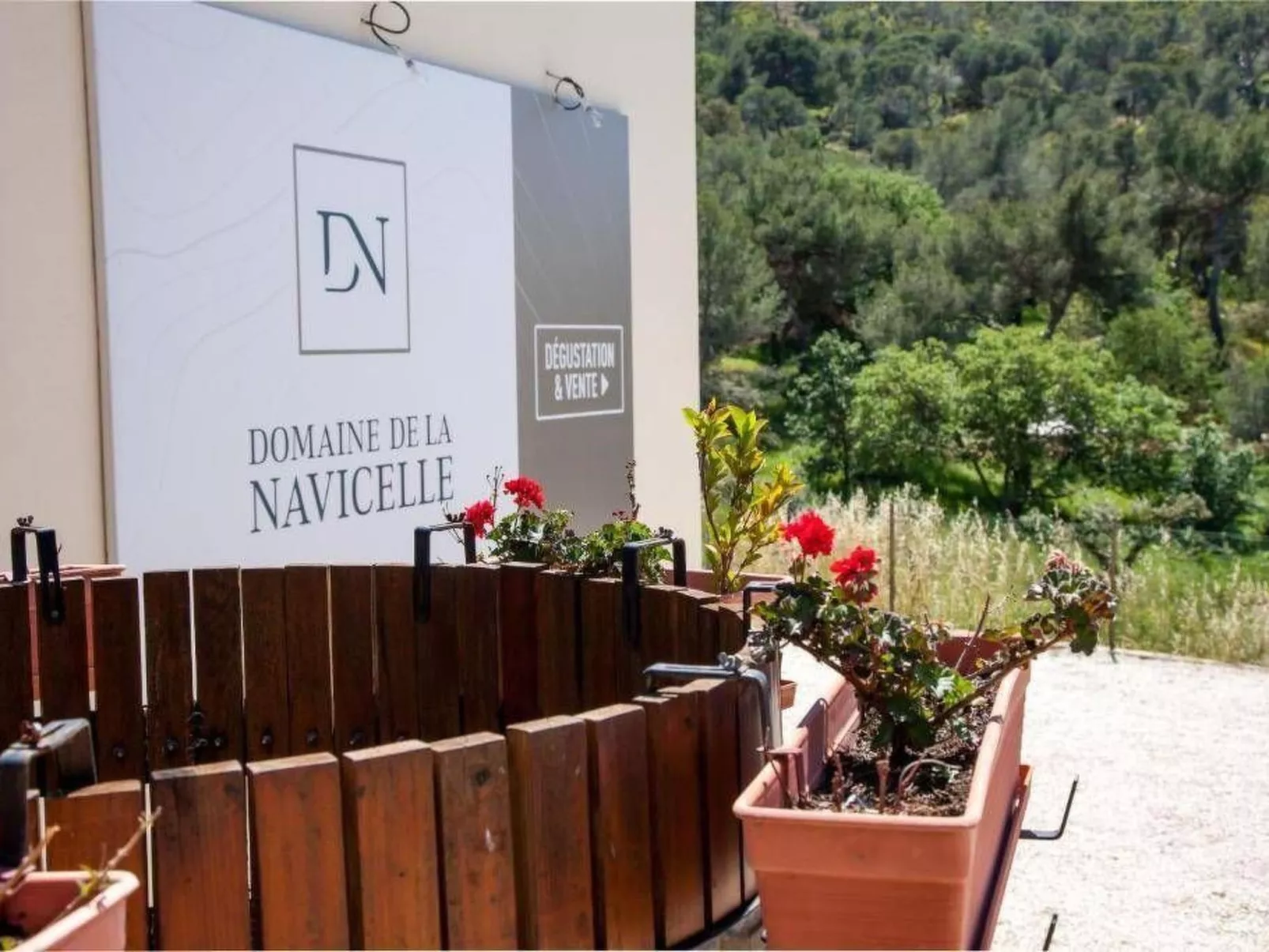Gîte im Herzen der Weinberge, Terrasse mit atemberaubendem Blick auf das Meer, - Draußen