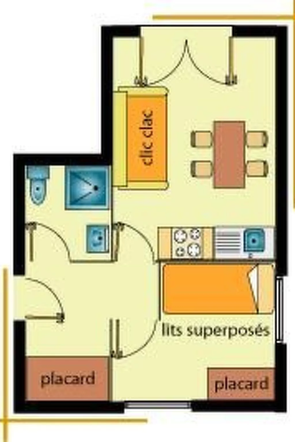 Wohnung in Chalet-Dedans