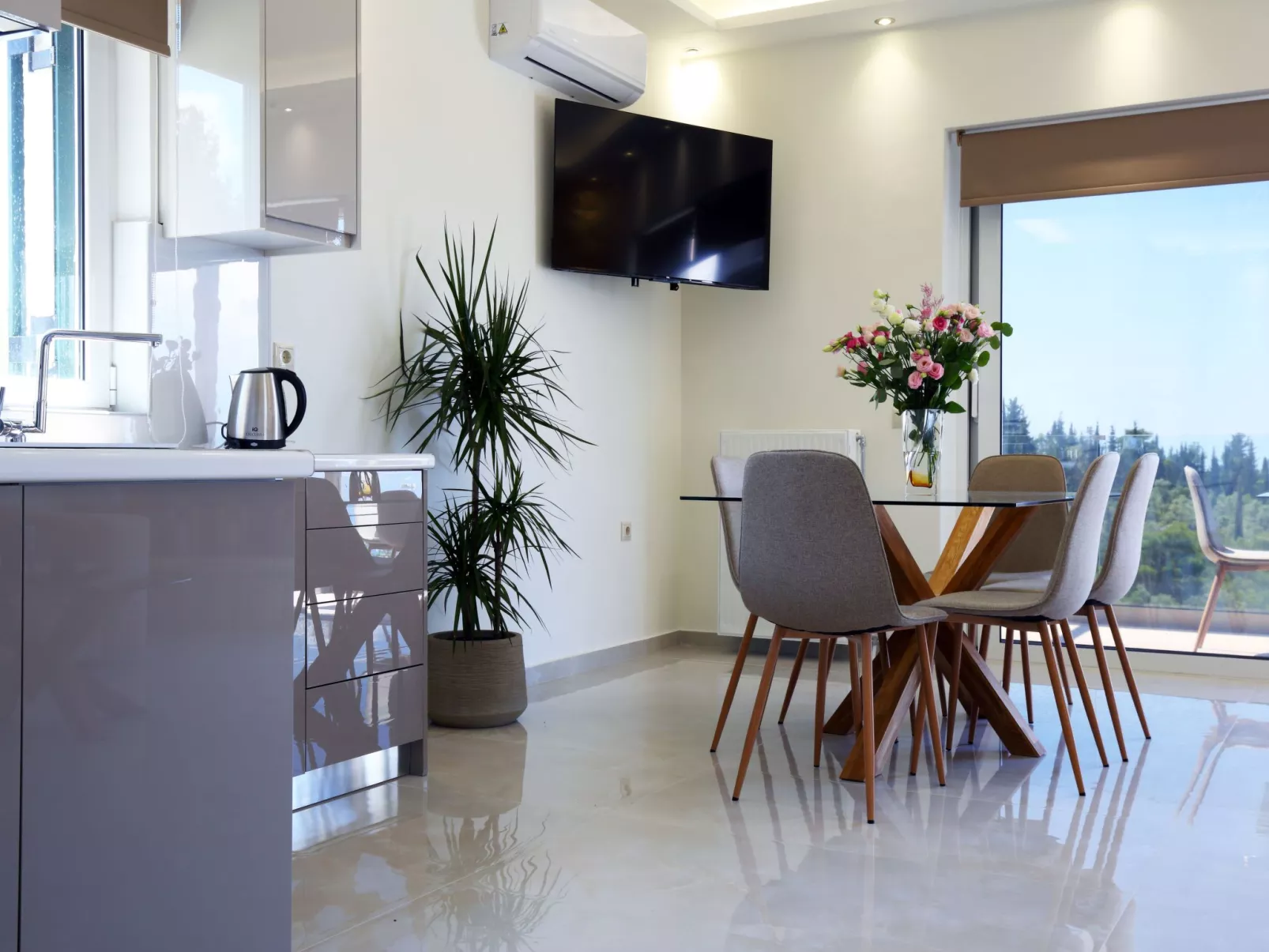 Luxusvillen Thanasis in der Nähe von Kathisma-Inside