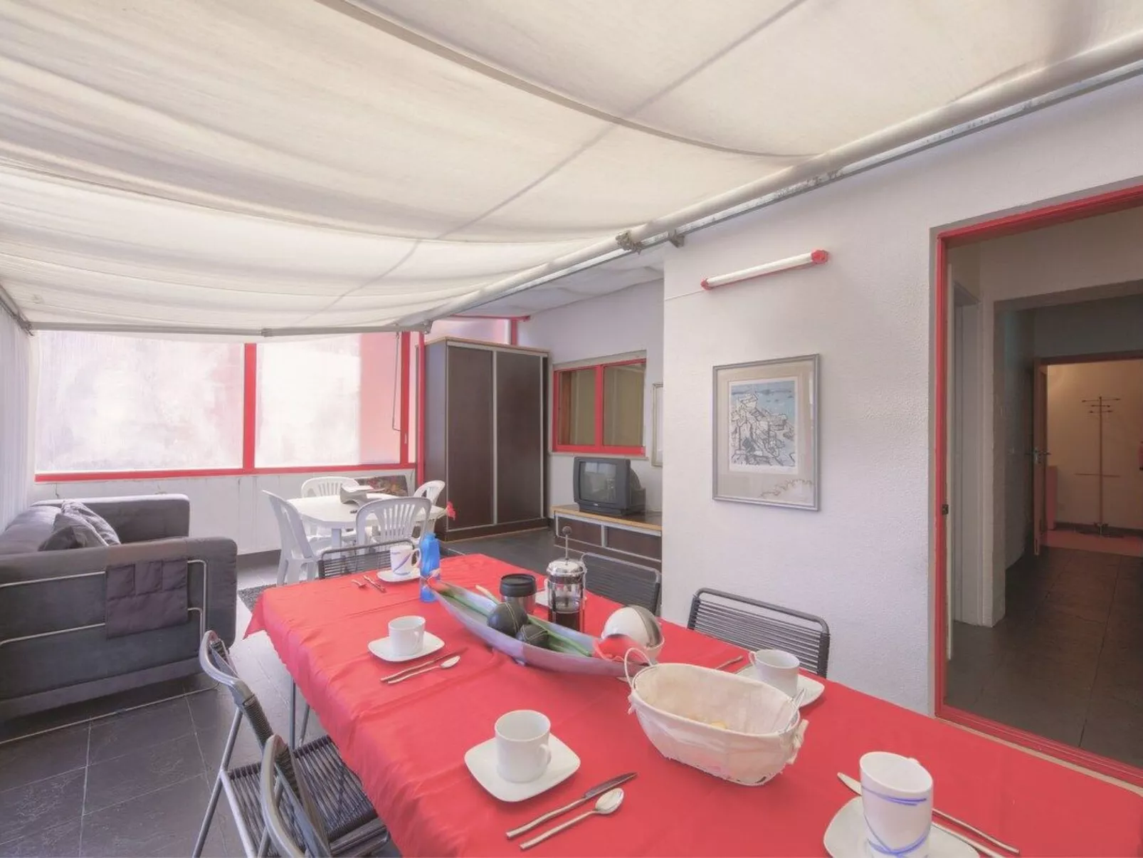 Wohnung mit Terrasse 100m vom Strand entfernt-Dedans