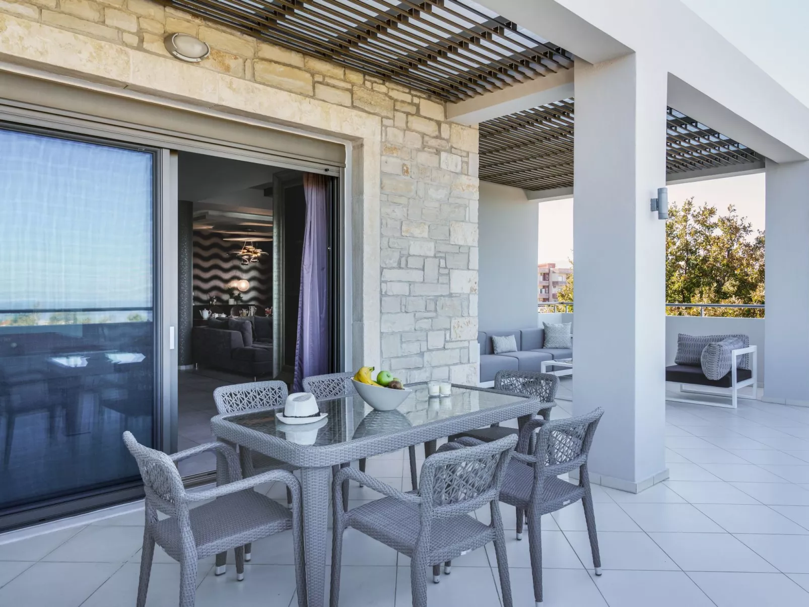 Ferienvilla "Oak Luxury" mit eigenem Pool-Draußen