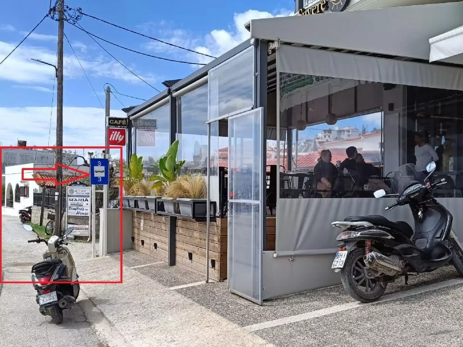 Hübsche Ferienwohnung in Skiathos-Draußen