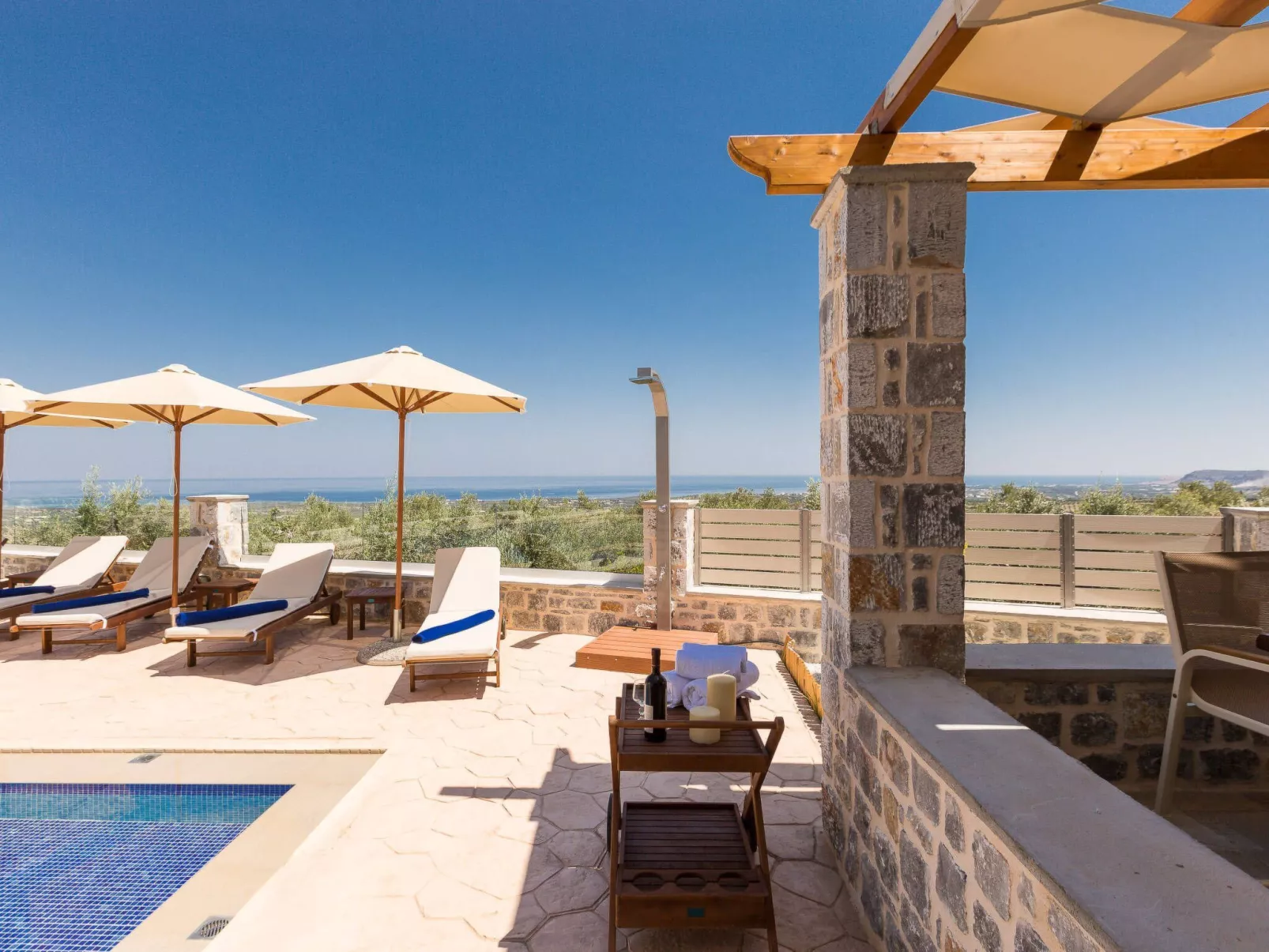 Family Villa Privater Pool Grillplatz Meerblick-Image-tags.info