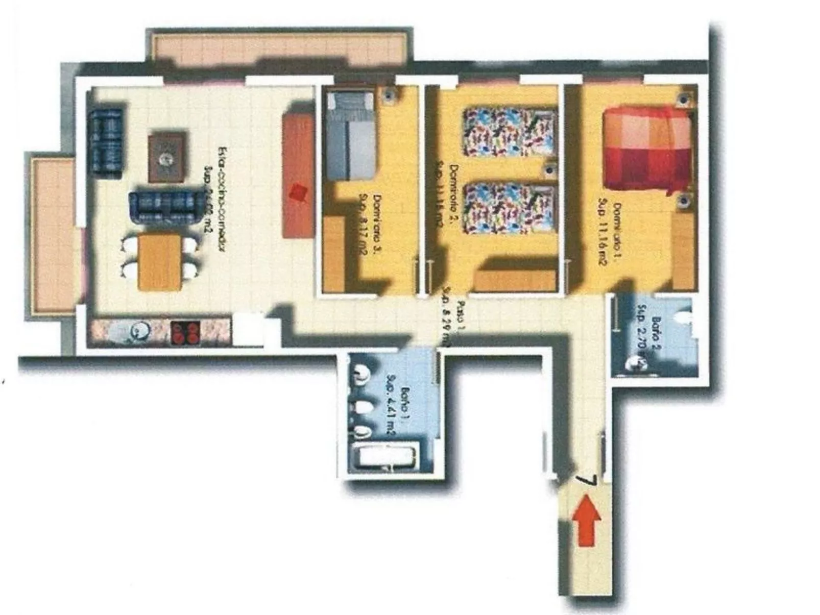 Belair mit Pool - Drinnen