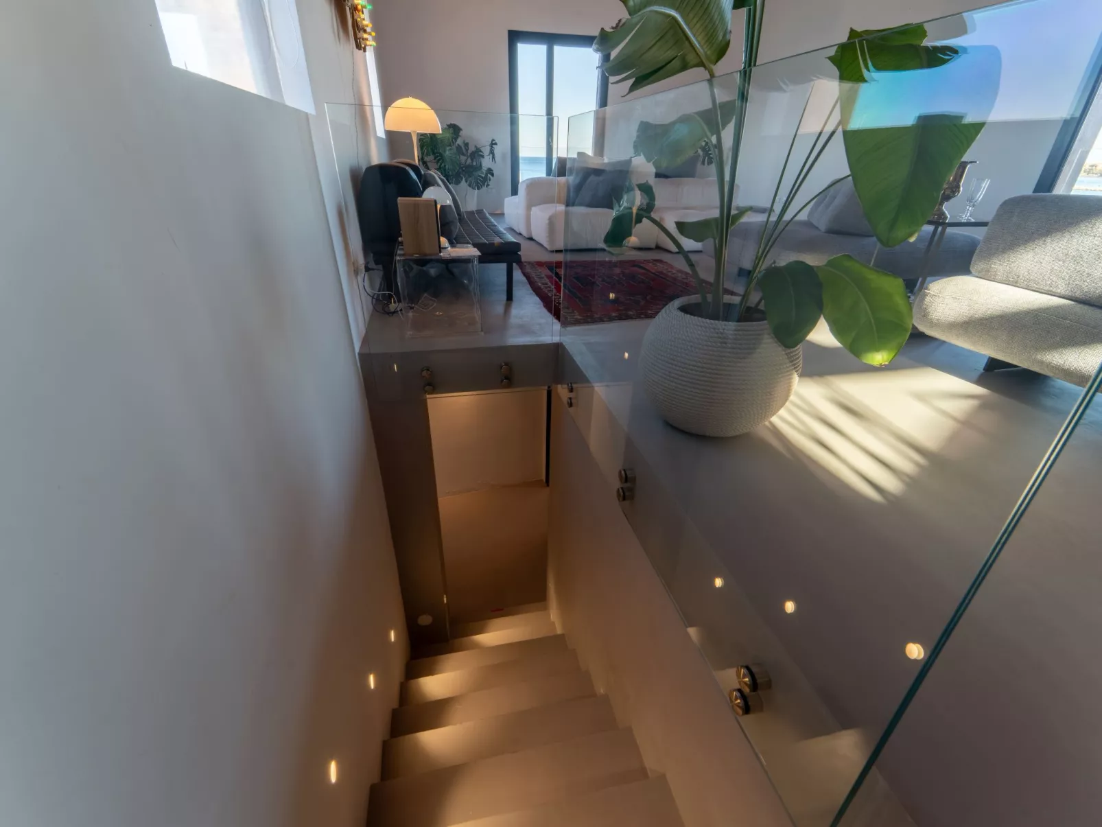 Luxuriöse Flucht mit Meerblick-Dedans