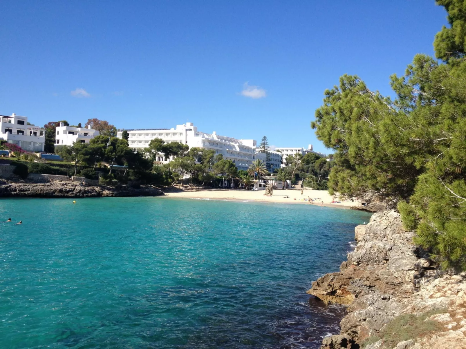 Wohnung in Cala D'or mit gemeinsamem Pool, Terrasse und Garten-Draußen