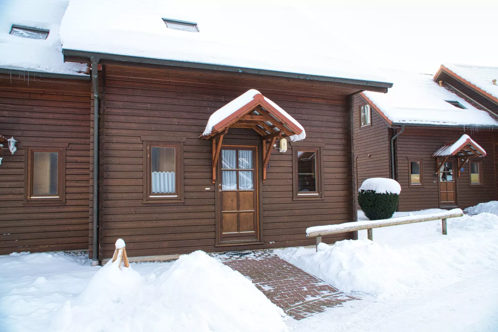 Ferienhaus in Hasselfelde - Haus 8 Blauvogel-Exterior winter