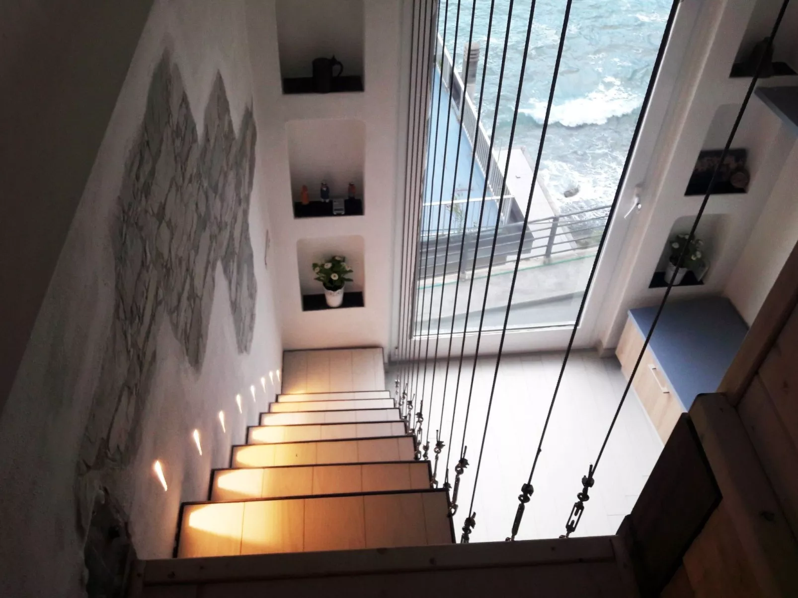 Charmantes Appartement in Moneglia mit Großer Terrasse-Dedans