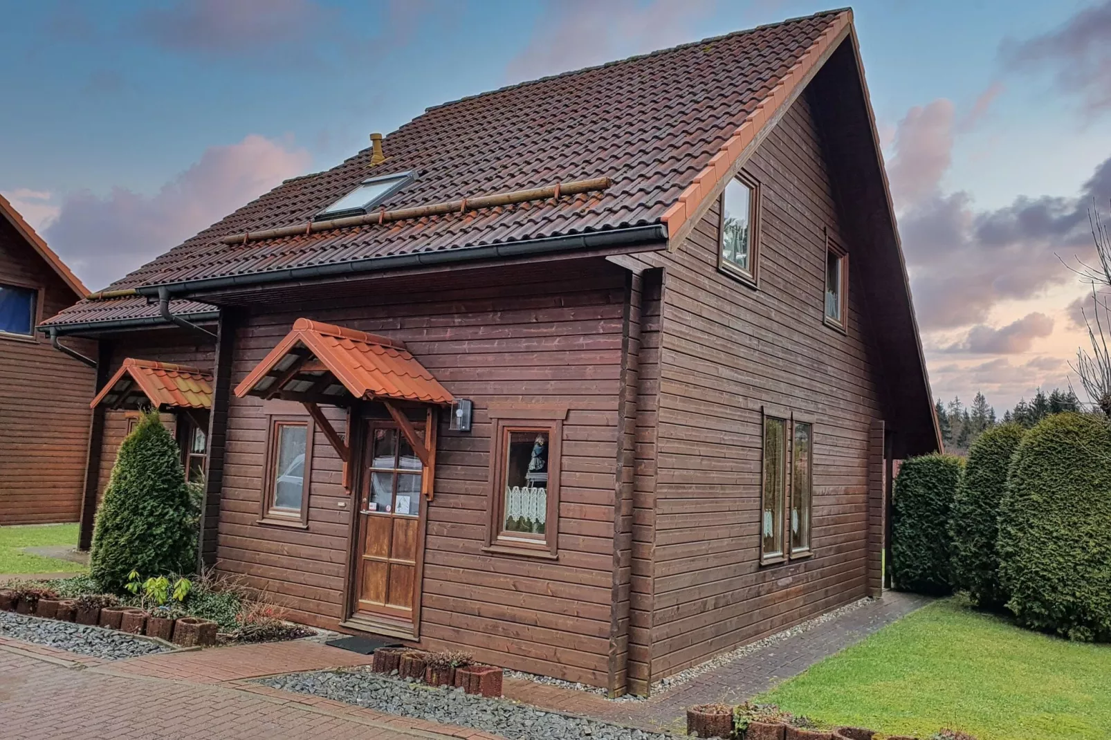 Ferienhaus in Hasselfelde - Haus 46 Blauvogel-Außenbereich Sommer