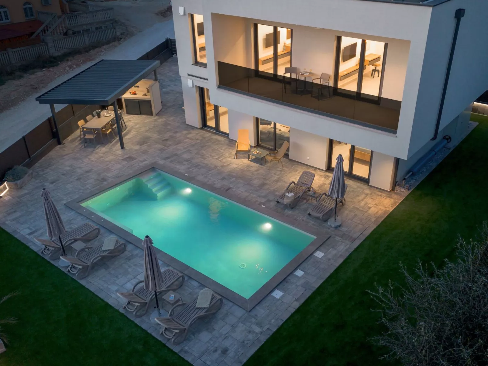 Ferienvilla "Villa Mila" mit eigenem Pool-Drinnen