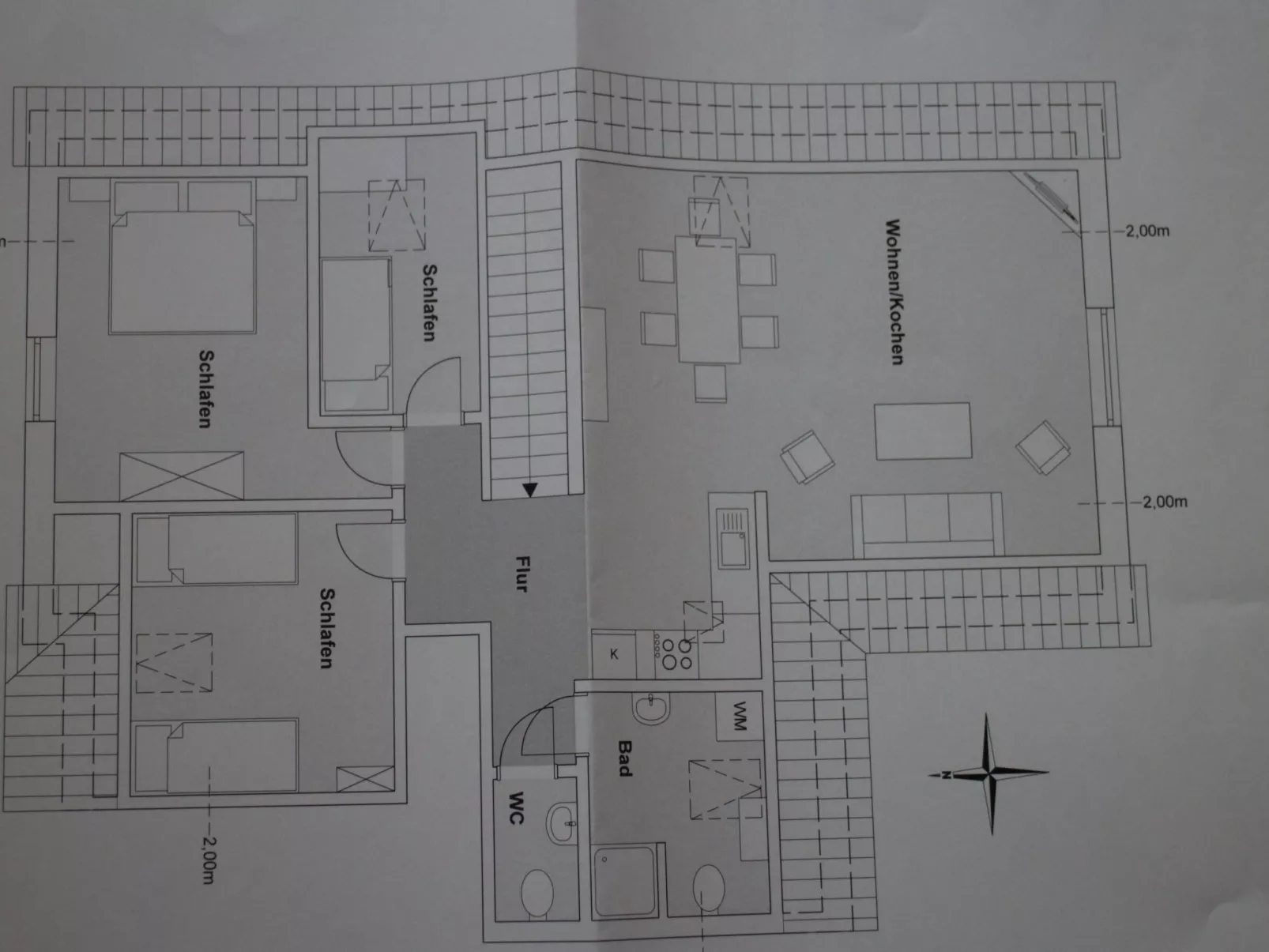 Appartement mit eigenem Garten und Terrasse-Inside