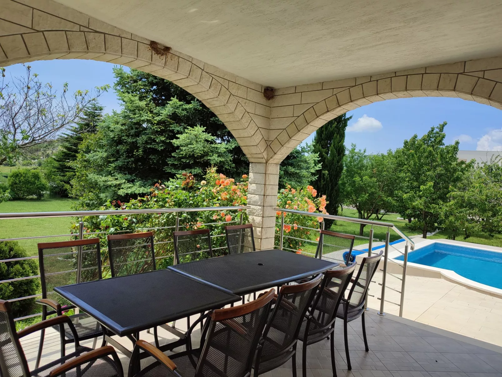 Villa Almas mit Schwimmbad, Fitnessraum, Tennisplatz-Draußen