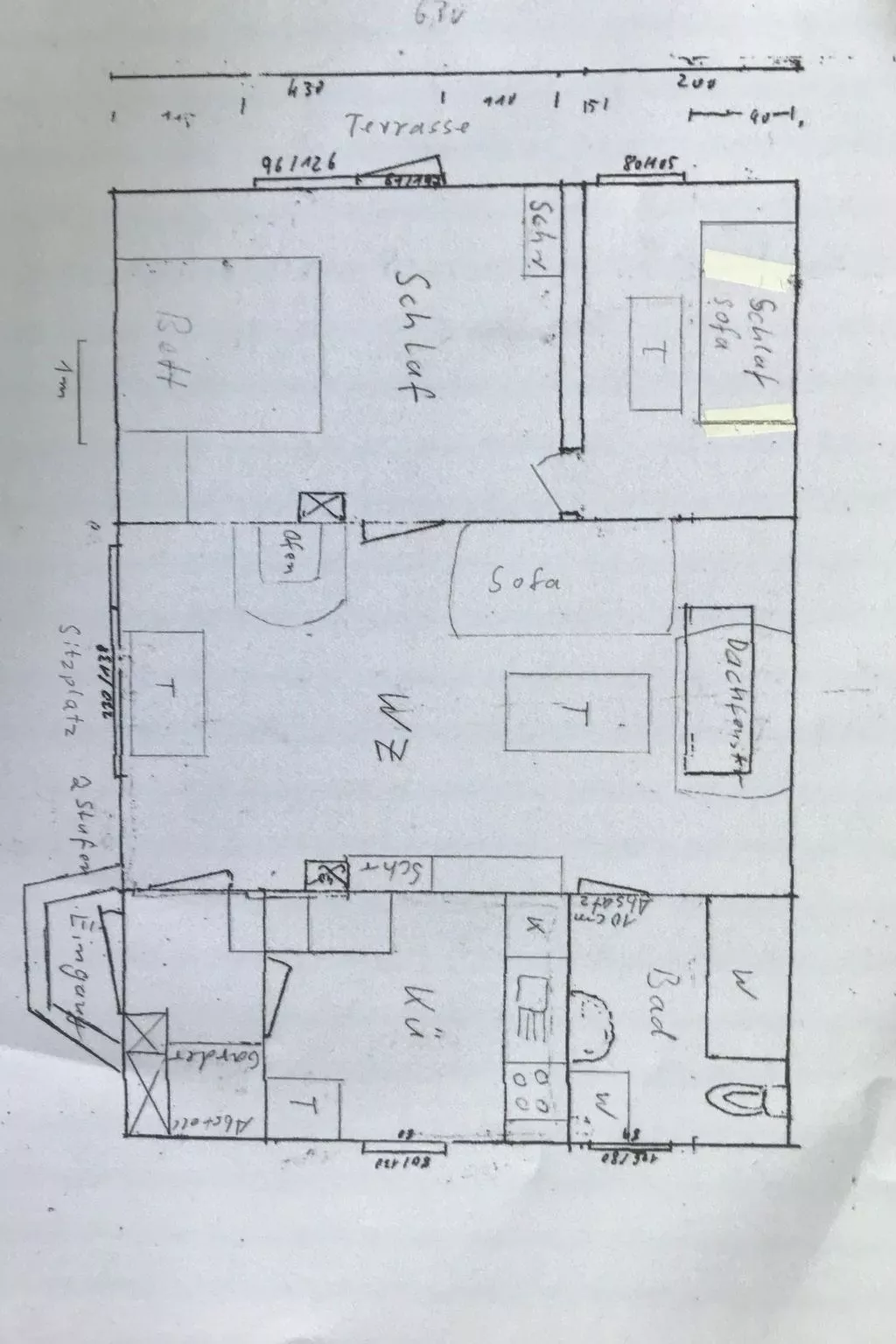Heidebungalow-Drinnen