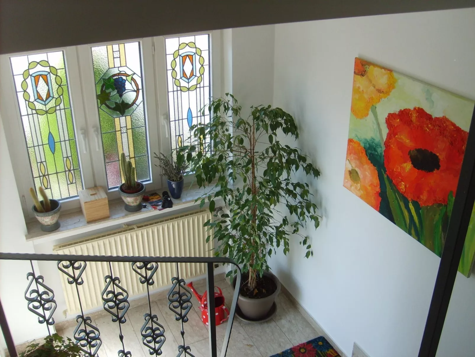 Mit Balkon und Rheinblick-Drinnen