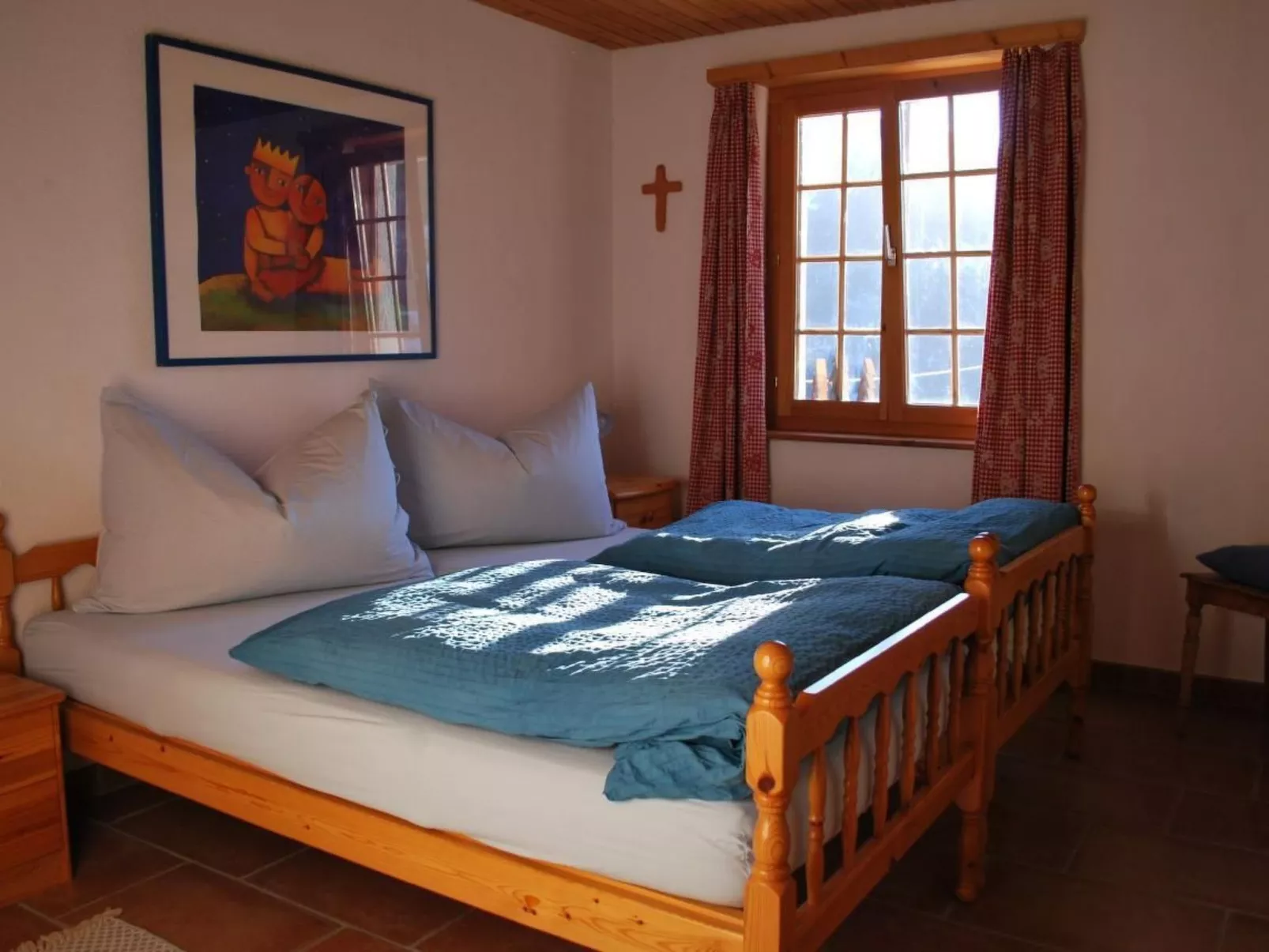 Blick auf herrliche Bergwelt-Drinnen