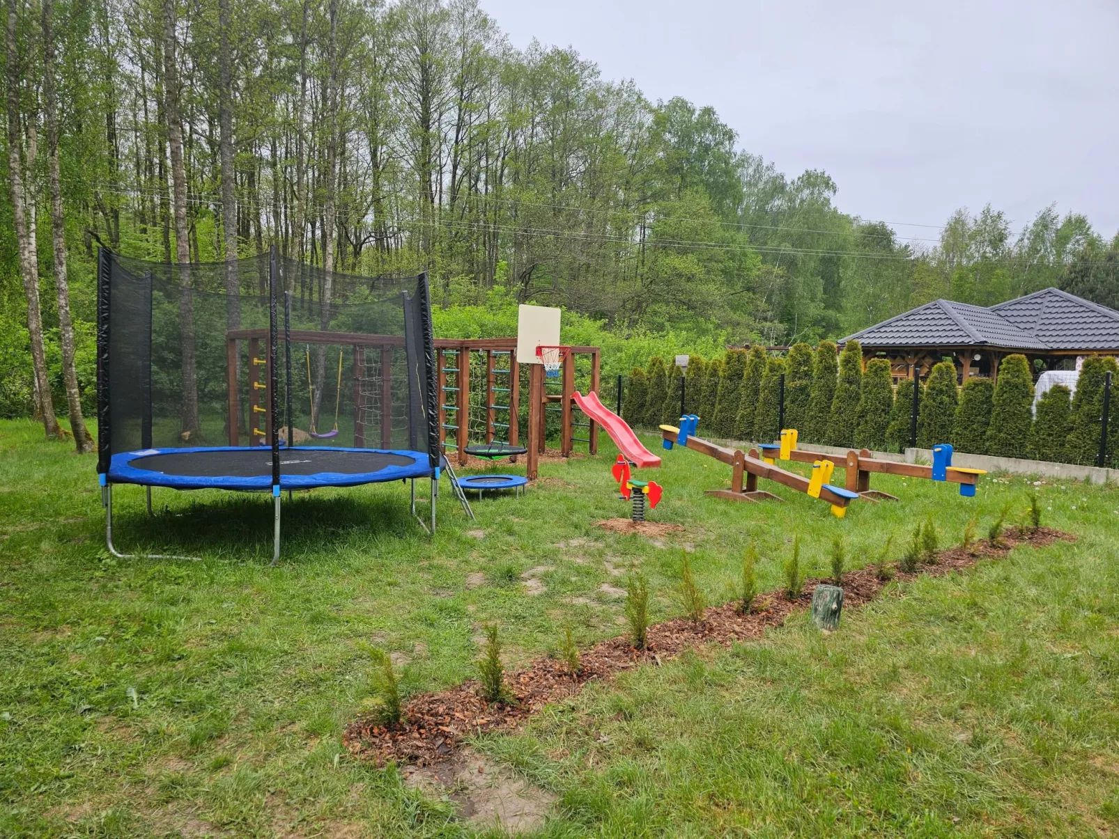 Ganzjahreshäuschen - blau-Outside