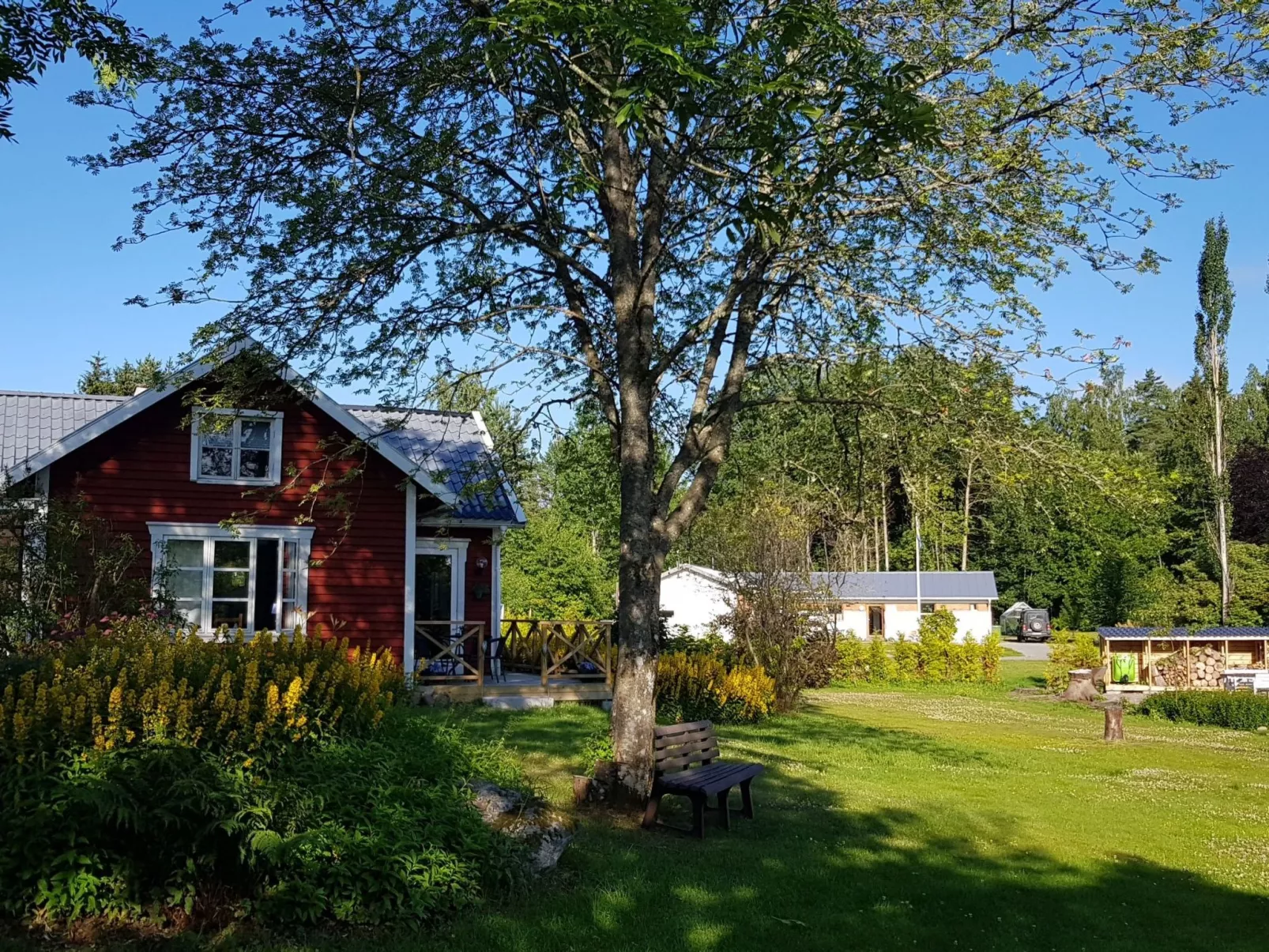 In Karlsborg mit Offenem Kamin-Draußen