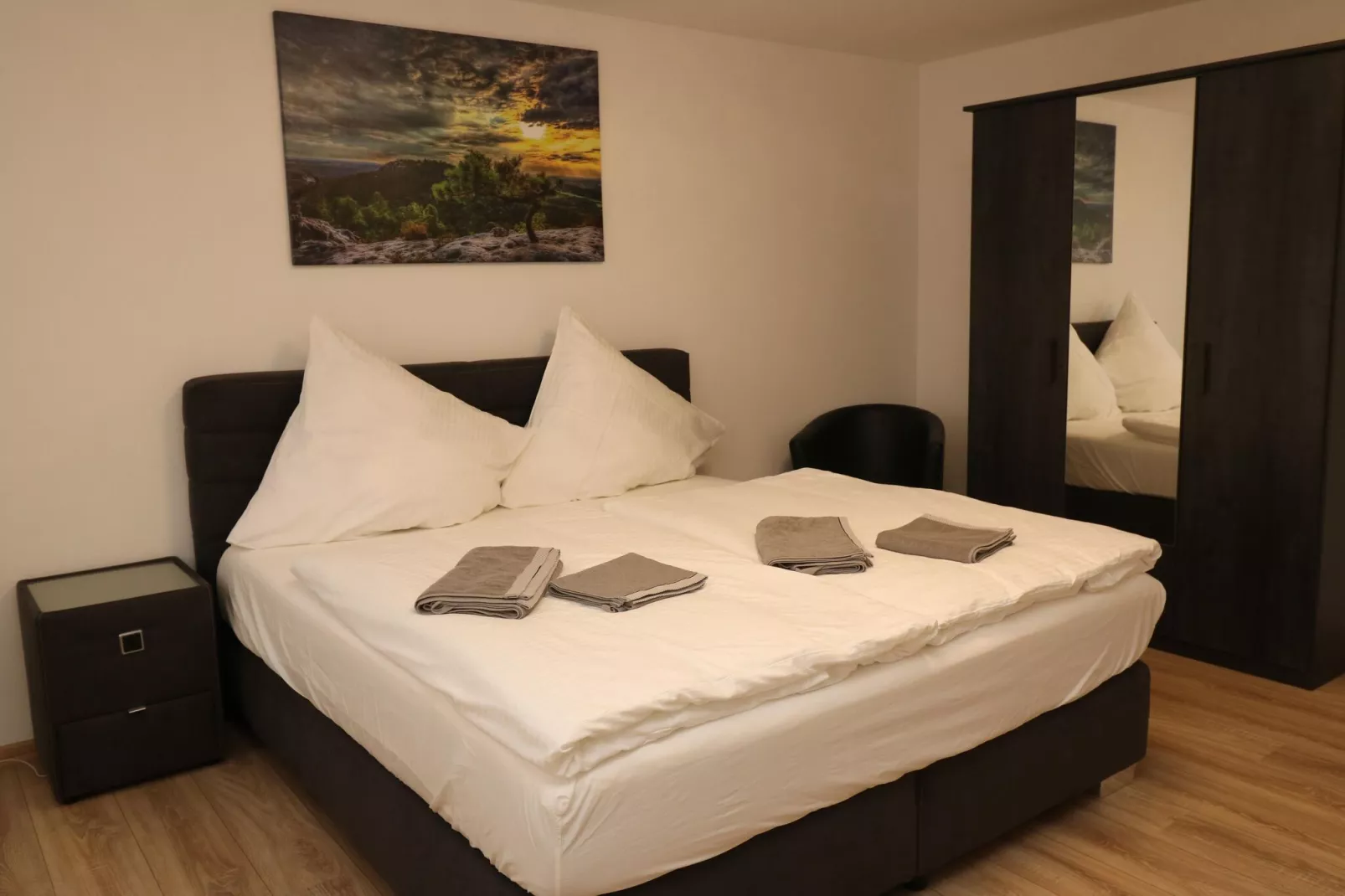 Apartment in Messenähe-Bedroom