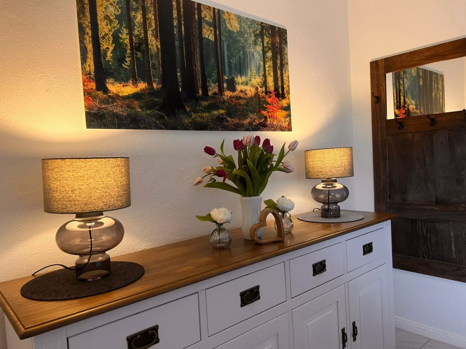 Appartement mit Terrasse-Drinnen