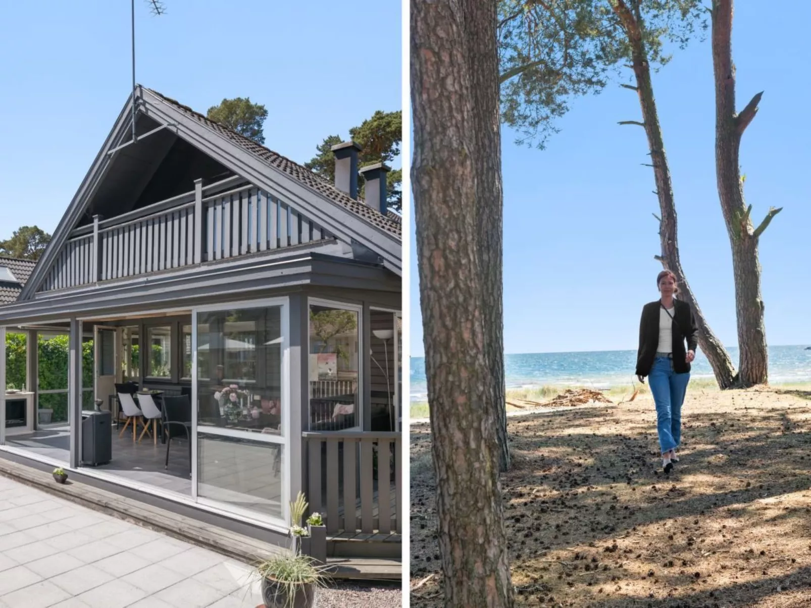 "Paradisvägen" direkt am Strand-Draußen