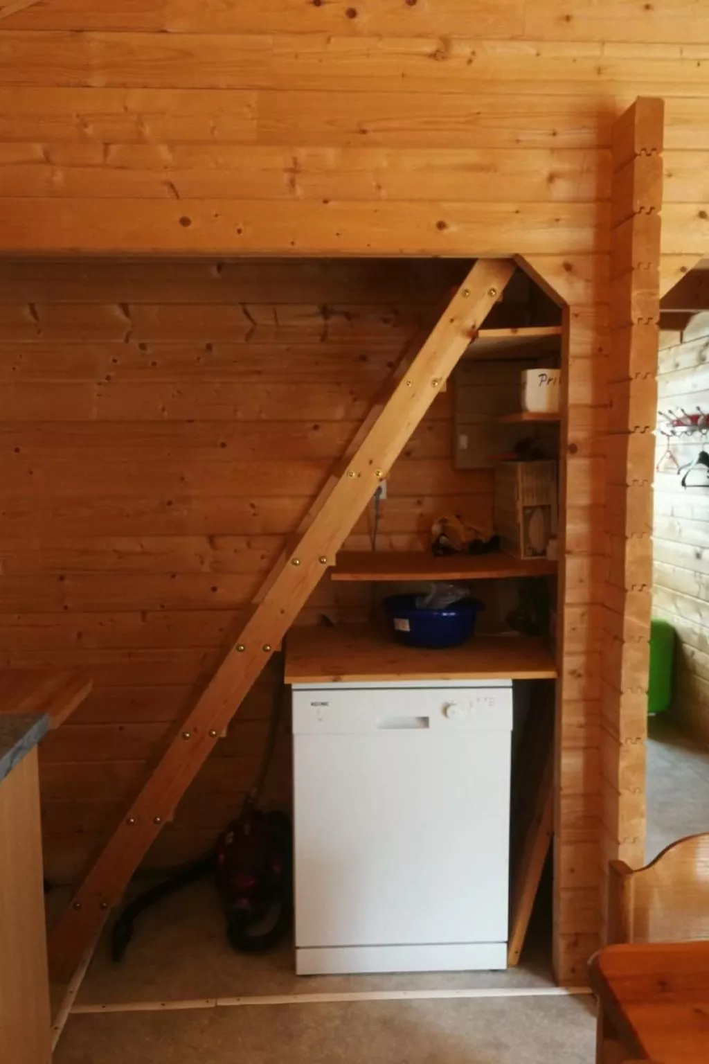 Chalet/ Blockhaus auf Camping-Drinnen