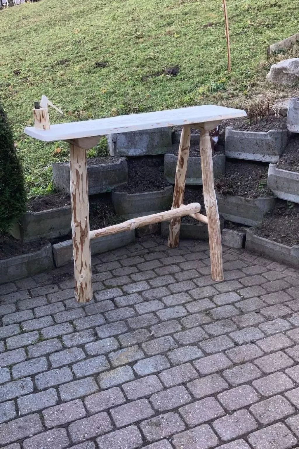 Mit Bergblick-Dehors