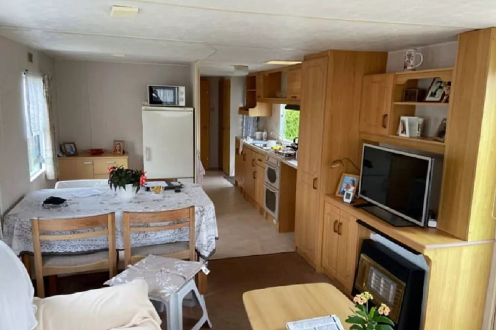 Mobilheim-Living room