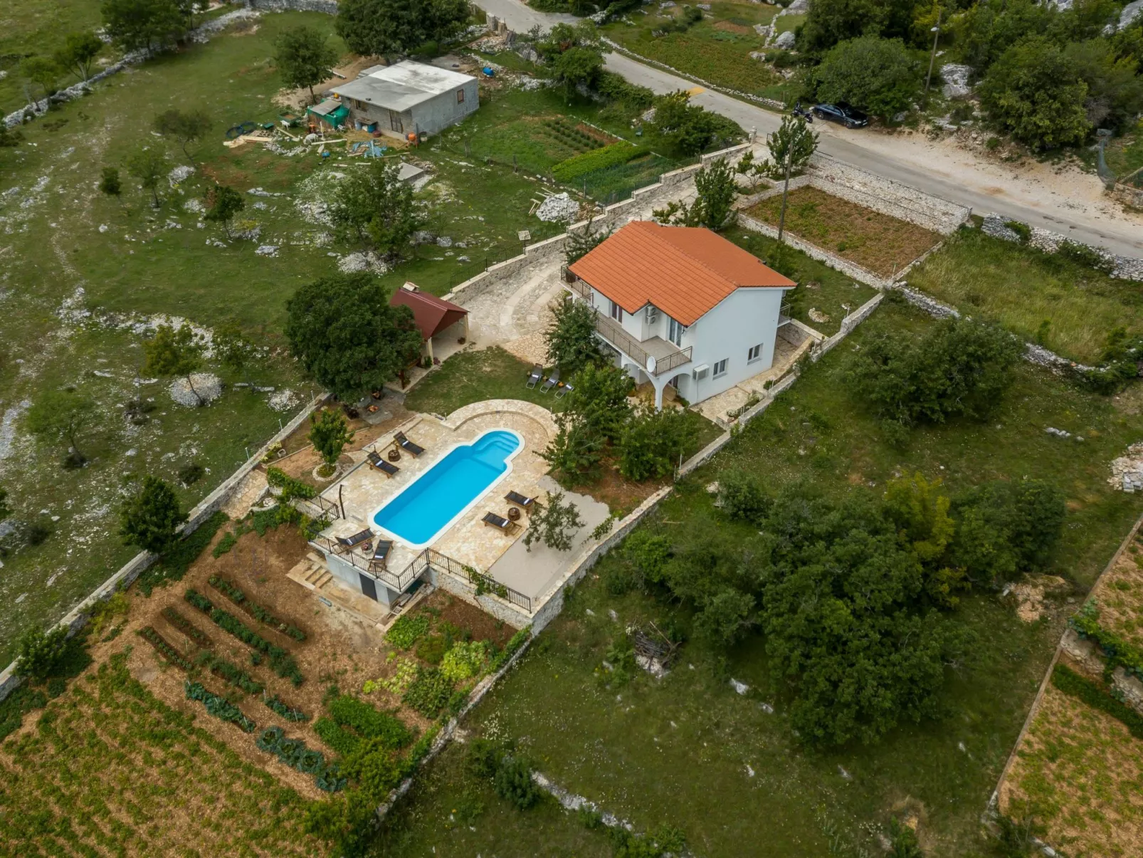 Villa Podrugovi Dvori mit Pool-Dehors