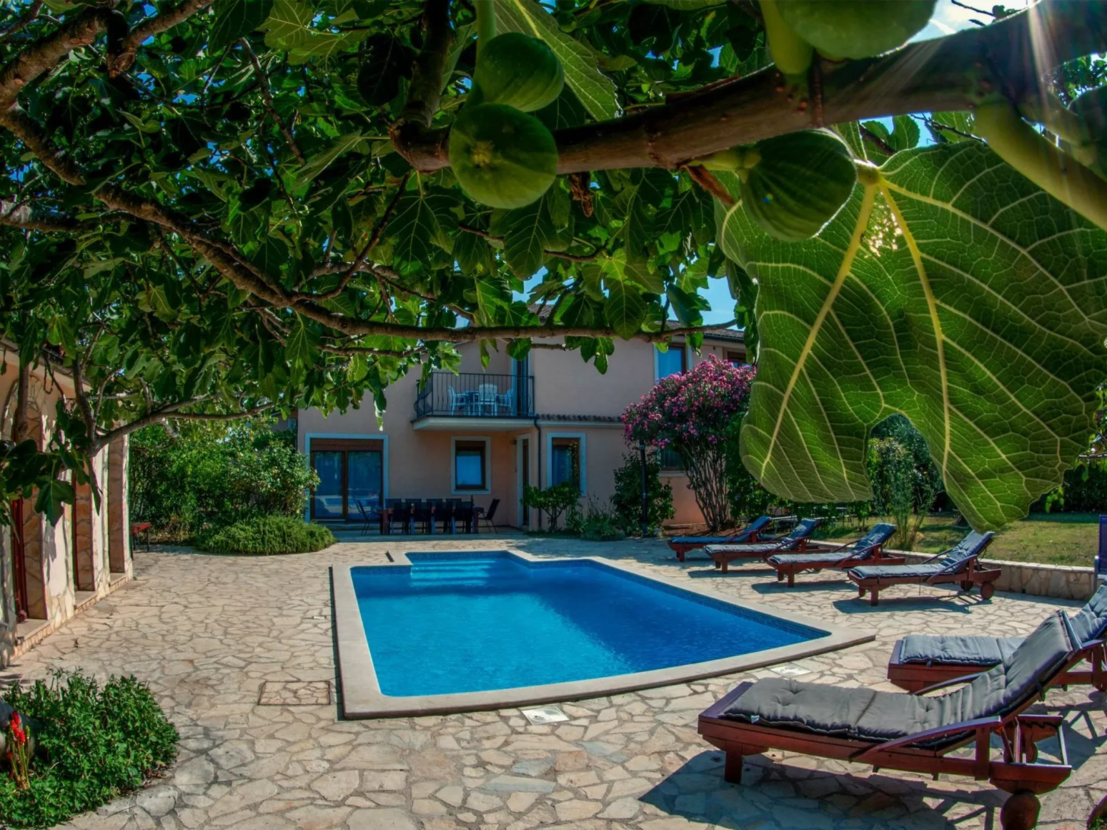 Erdgeschosswohnung für 7 Personen-Draußen