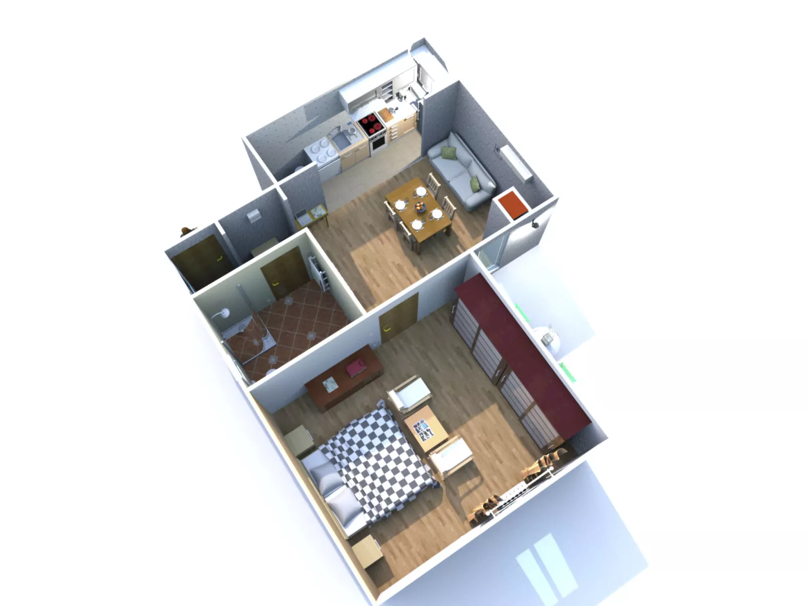 "Gemütlicher Garten" mit Terrasse-Drinnen