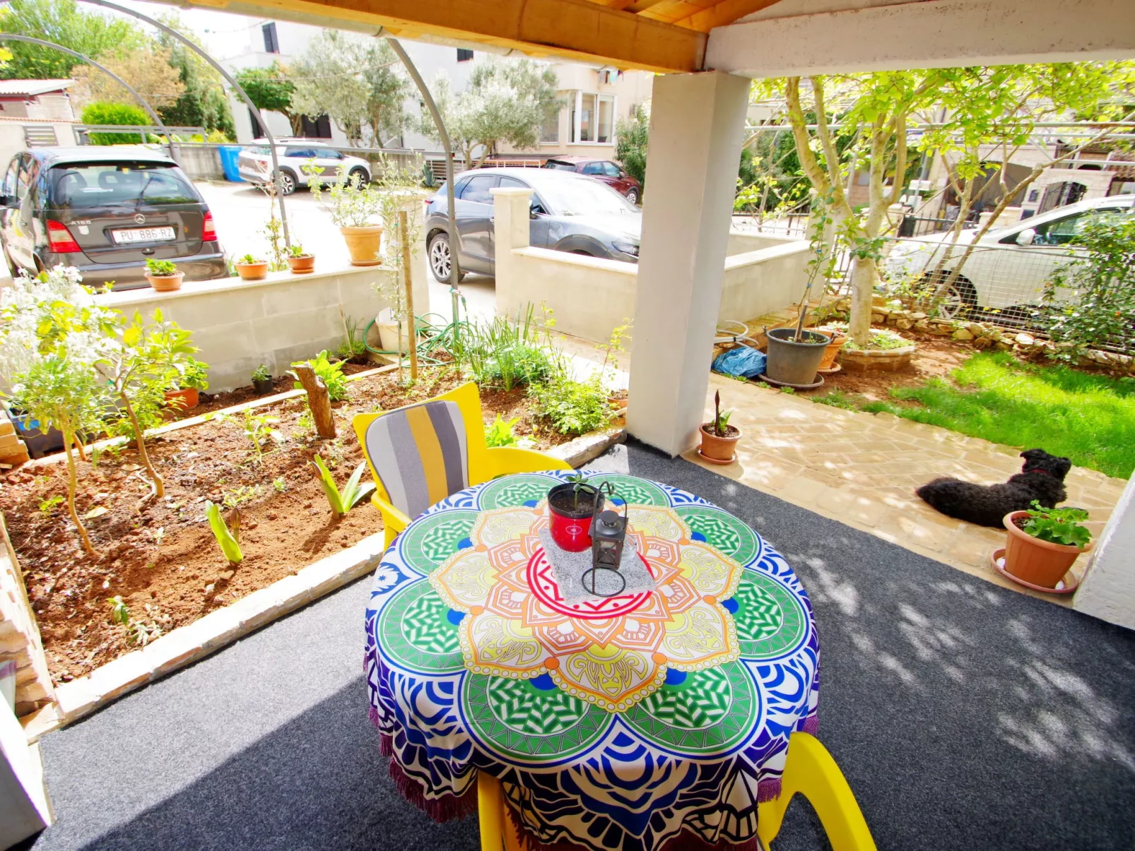 Studio "Goga" mit Terrasse, 800 m vom Strand entfernt-Draußen