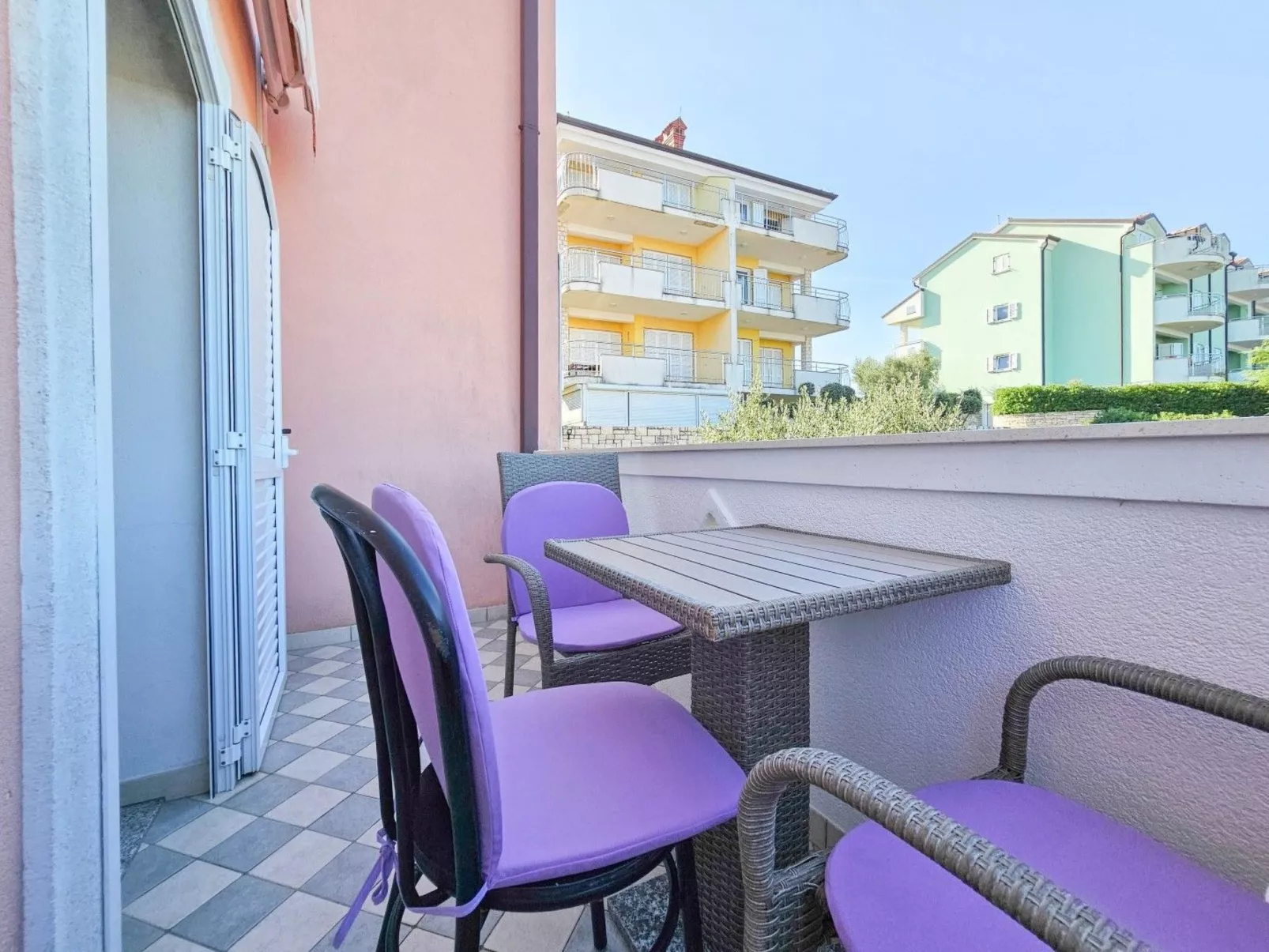 Apartment für 3 Personen mit Meerblick-Dehors