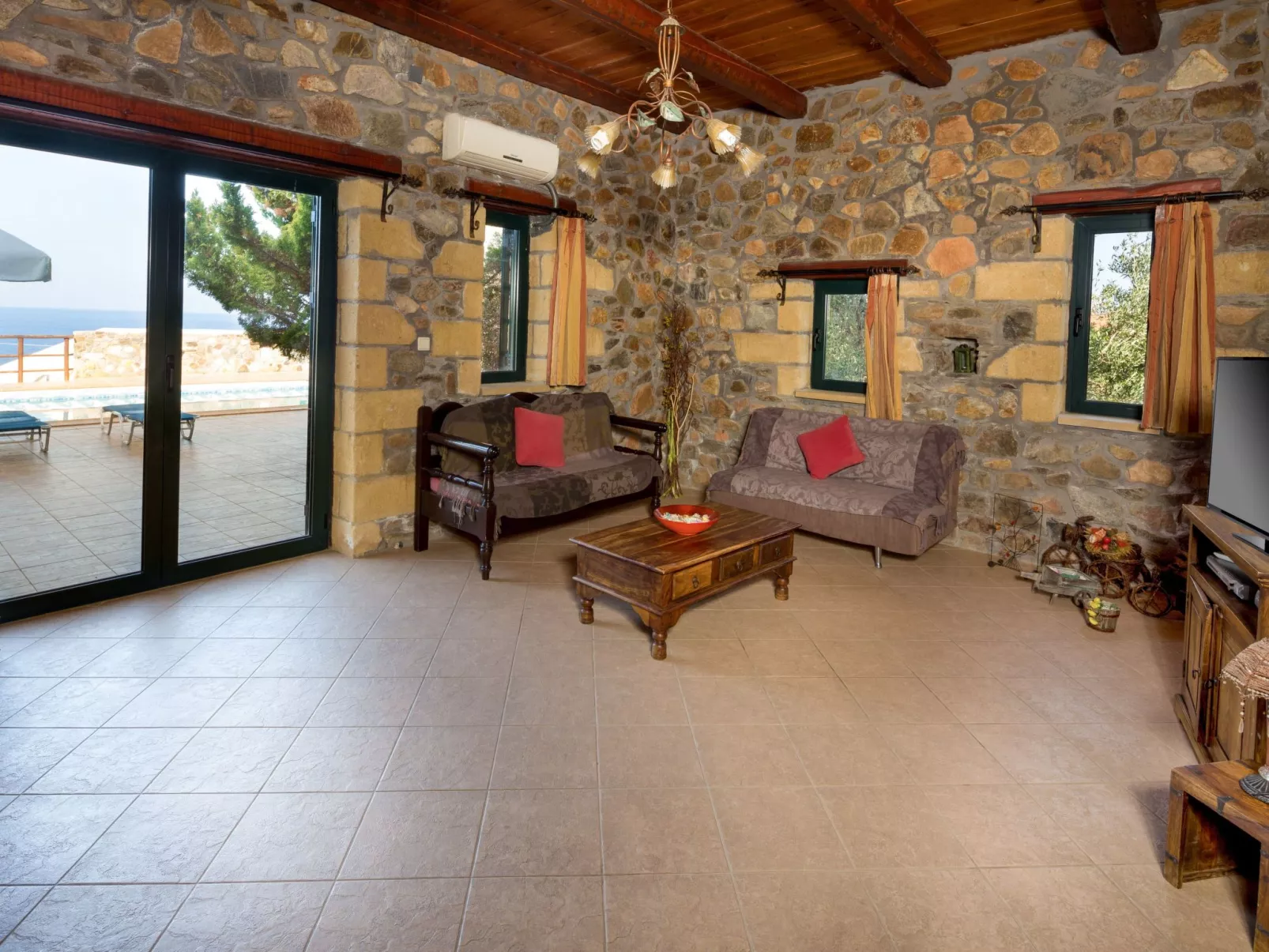 Atemberaubende Aussicht in der Villa bei Elafonissi-Inside