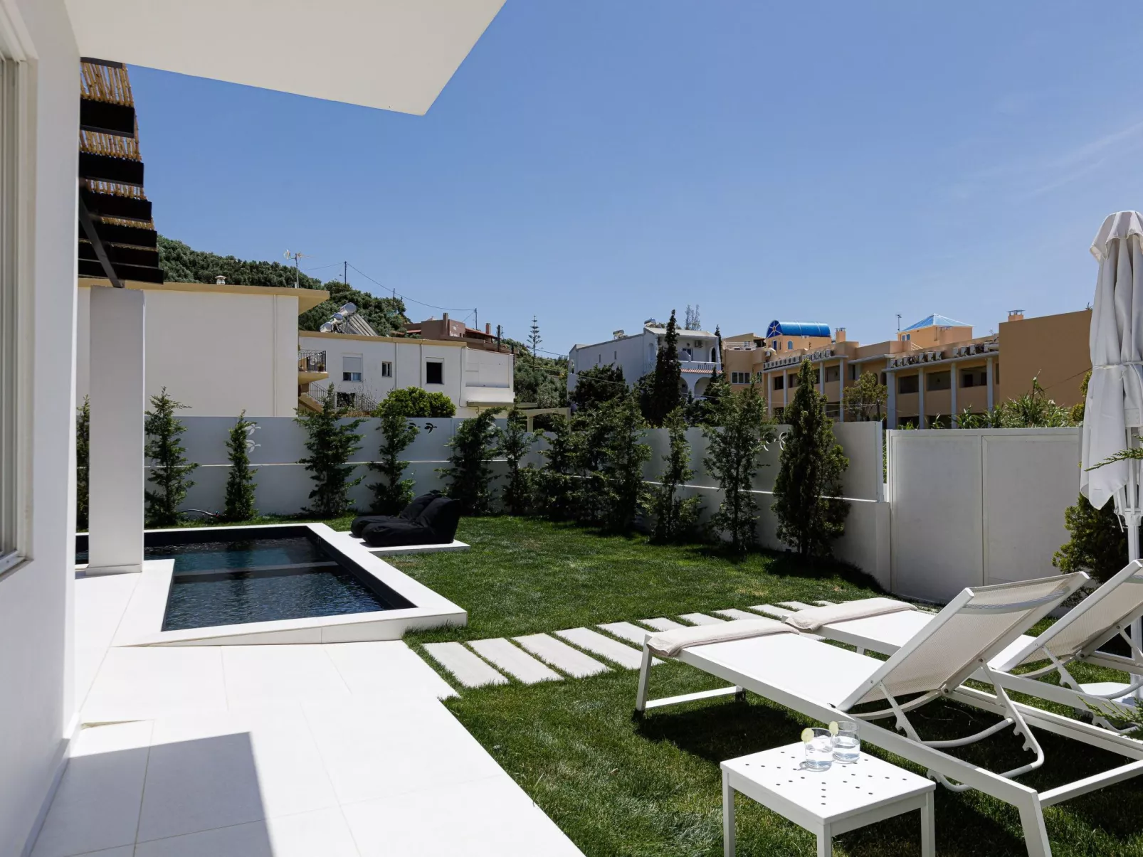 In Plakias mit privatem Parkplatz-Draußen