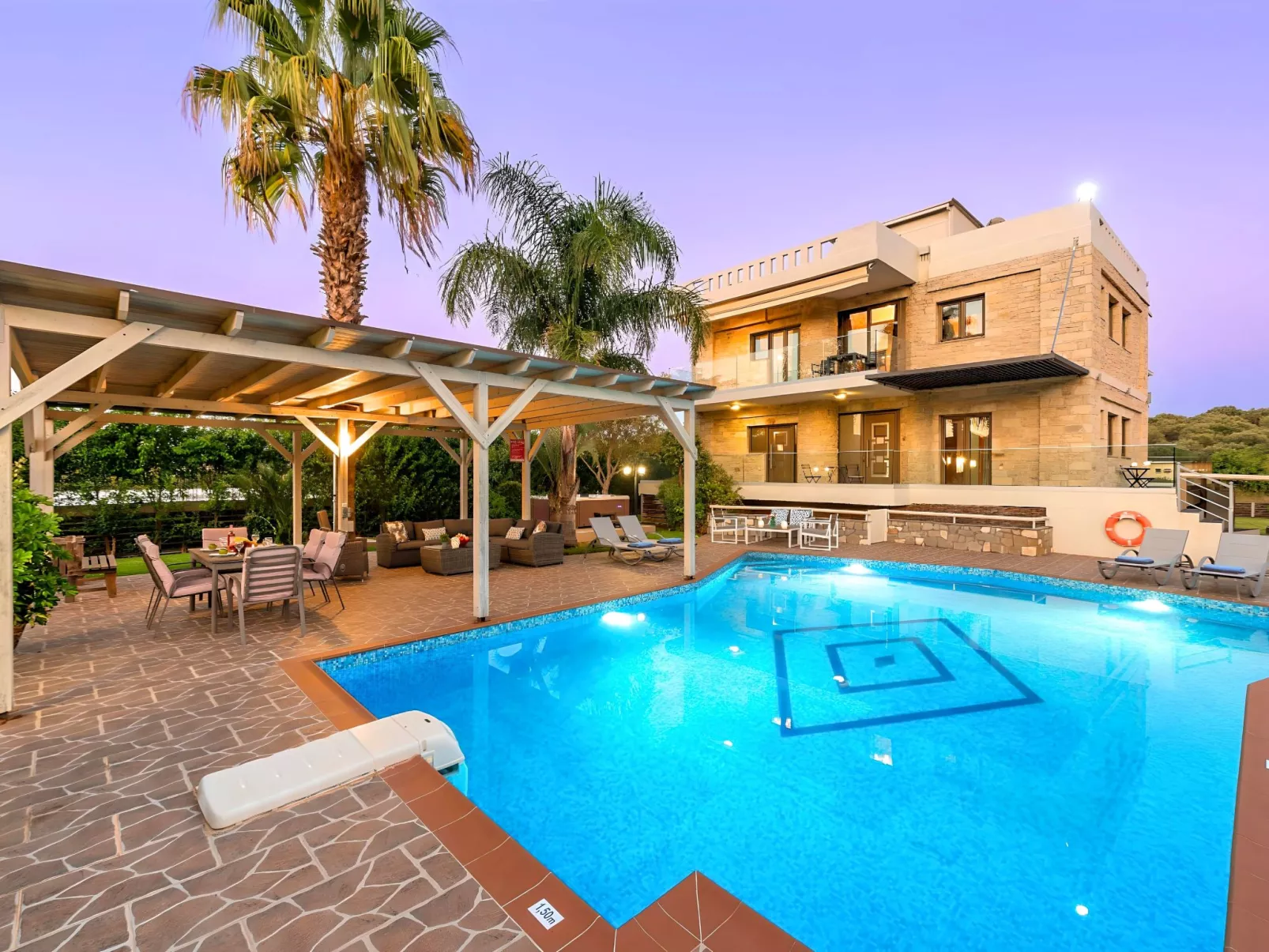 Mirsini Villa Privater Pool Jacuzzi-Drinnen