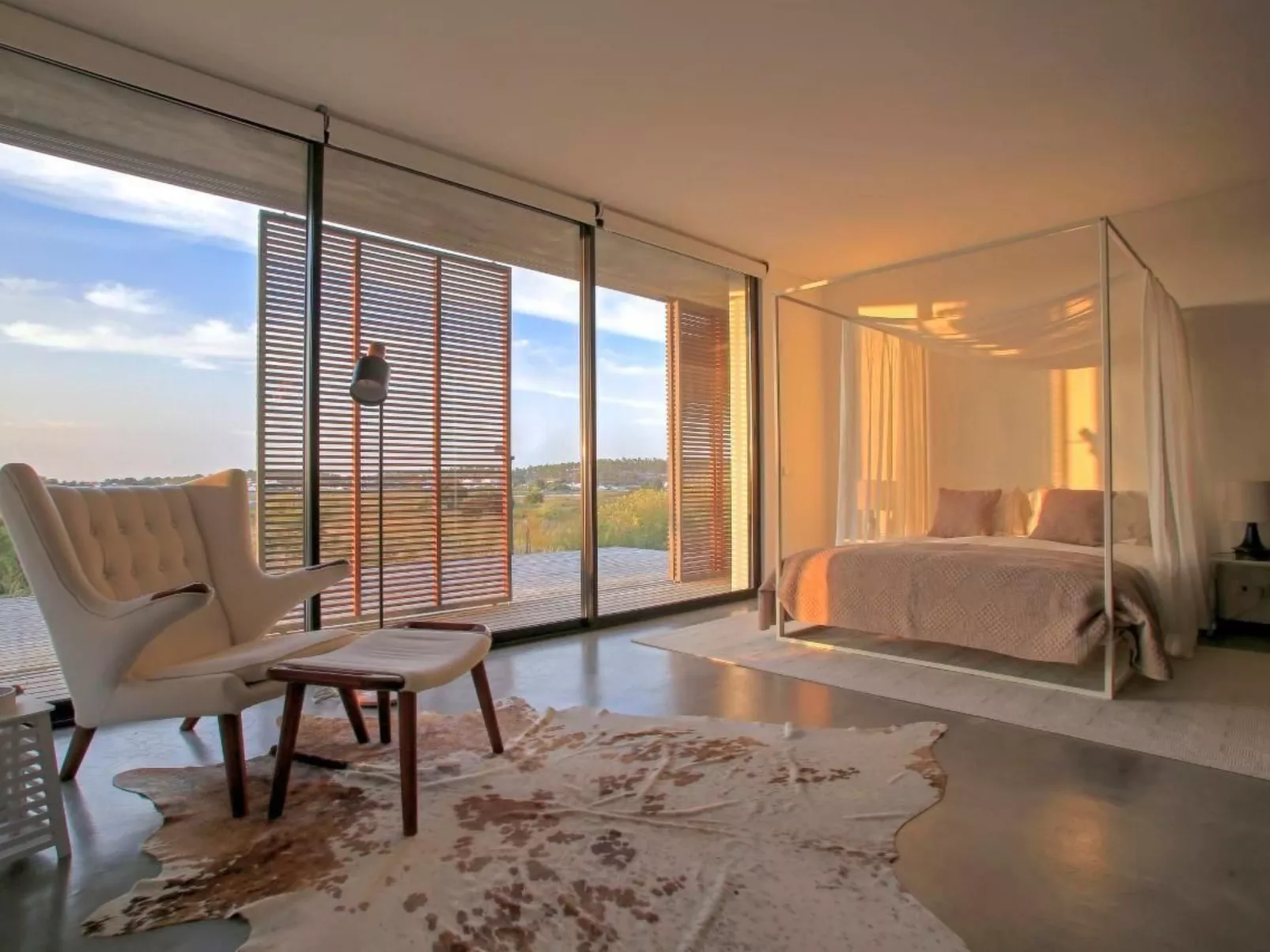 Exklusive Design-Villa in den Dünen, Pool auf dem Dach-Dedans