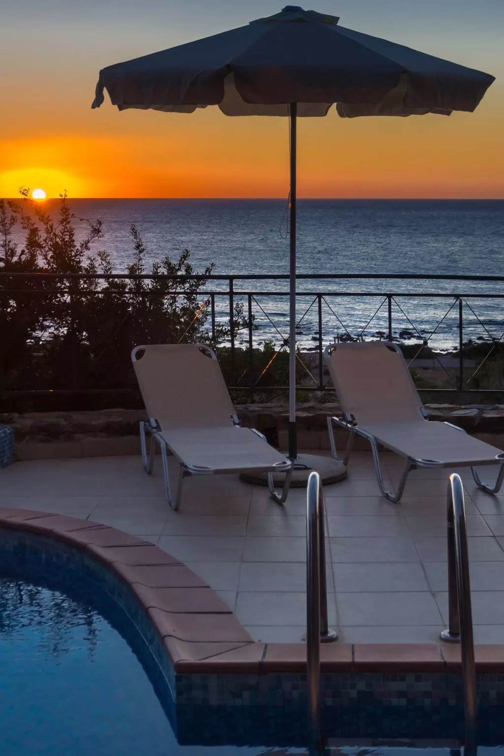 Steinvilla mit Meerblick bei Elafonissi-Draußen