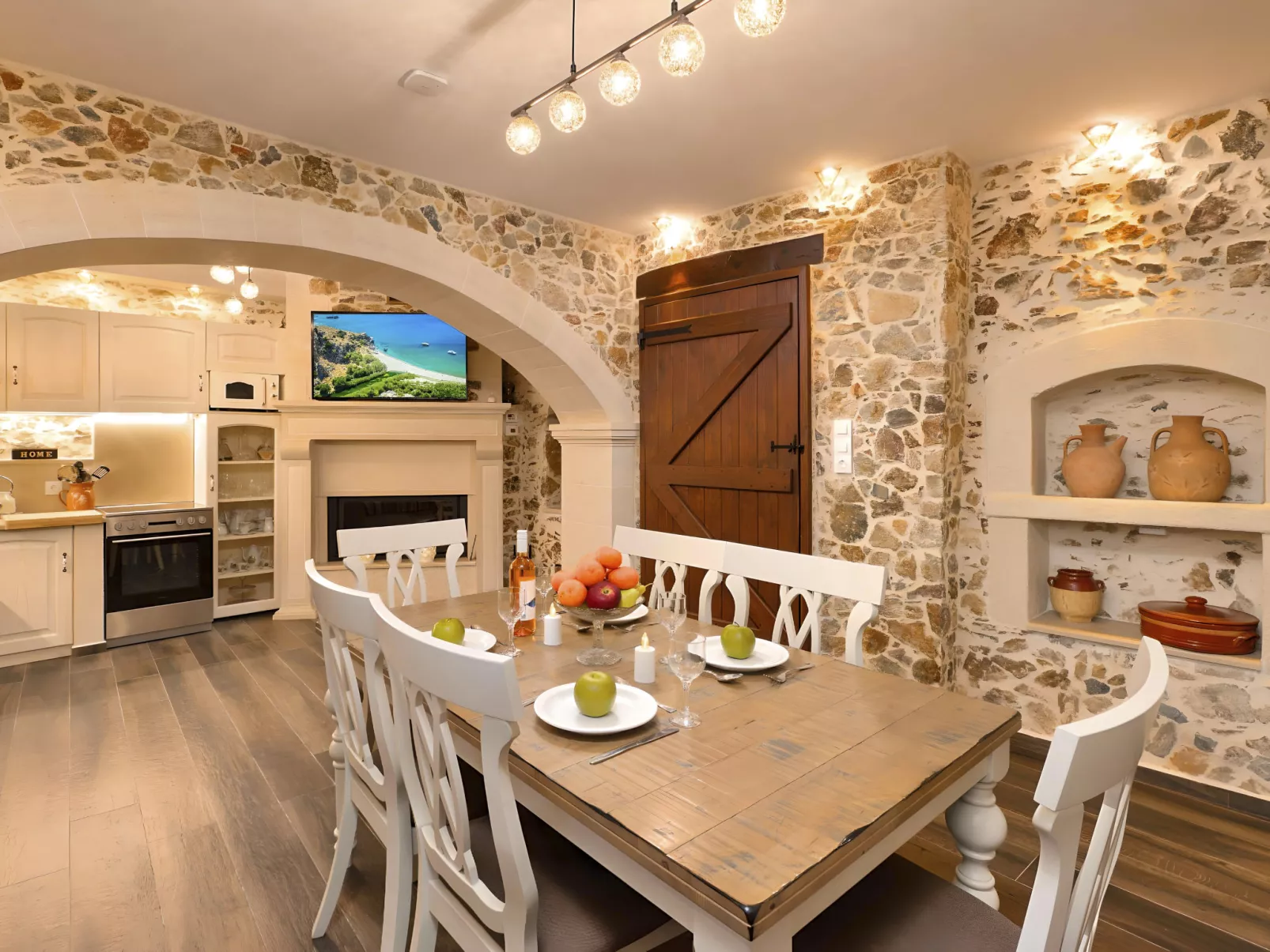 Petralis Luxus Villa Pool Whirlpool-Drinnen