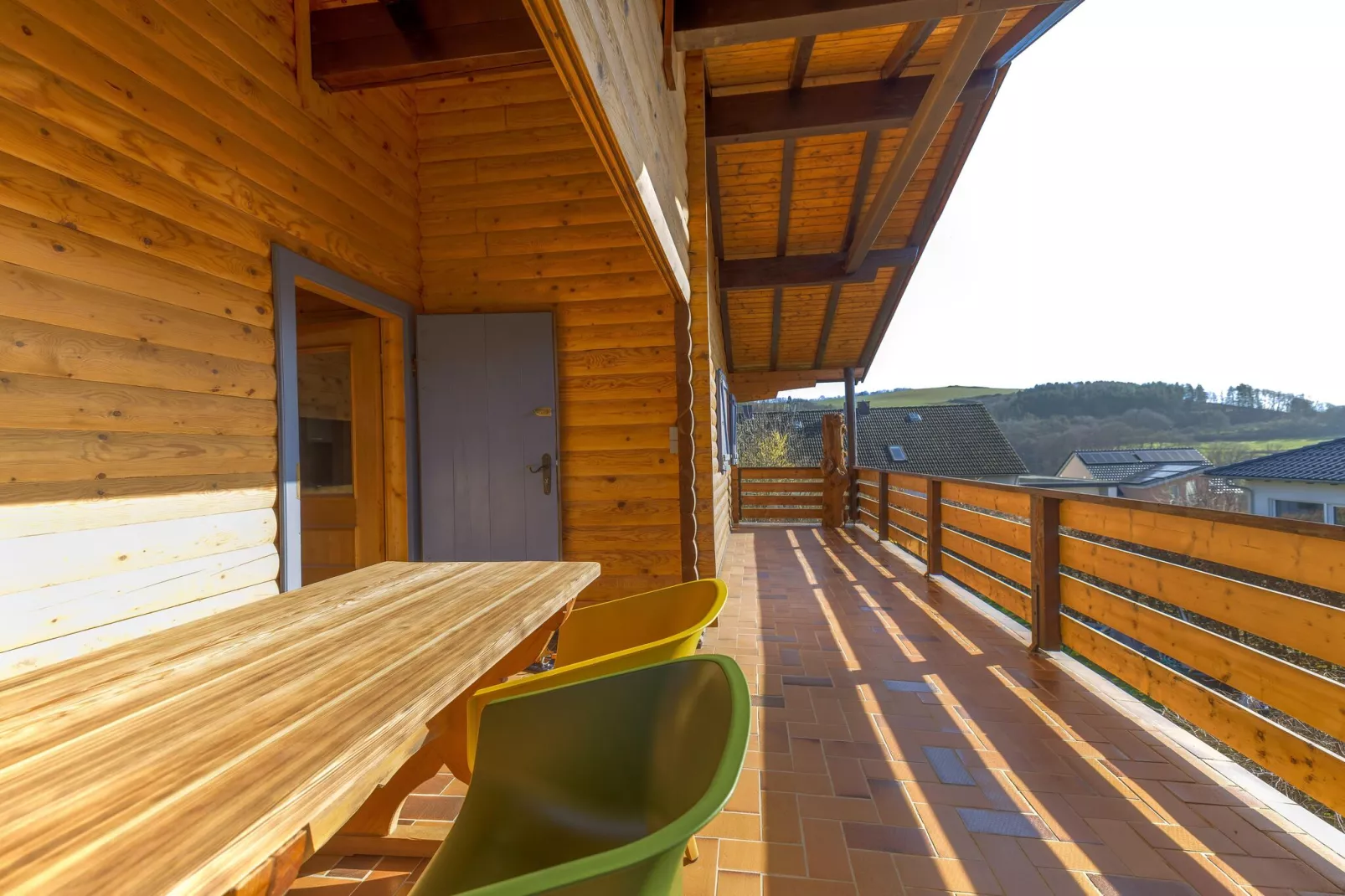 TYP S Holzhaus 6P - Camping Park in der Eifel-Terrace balcony
