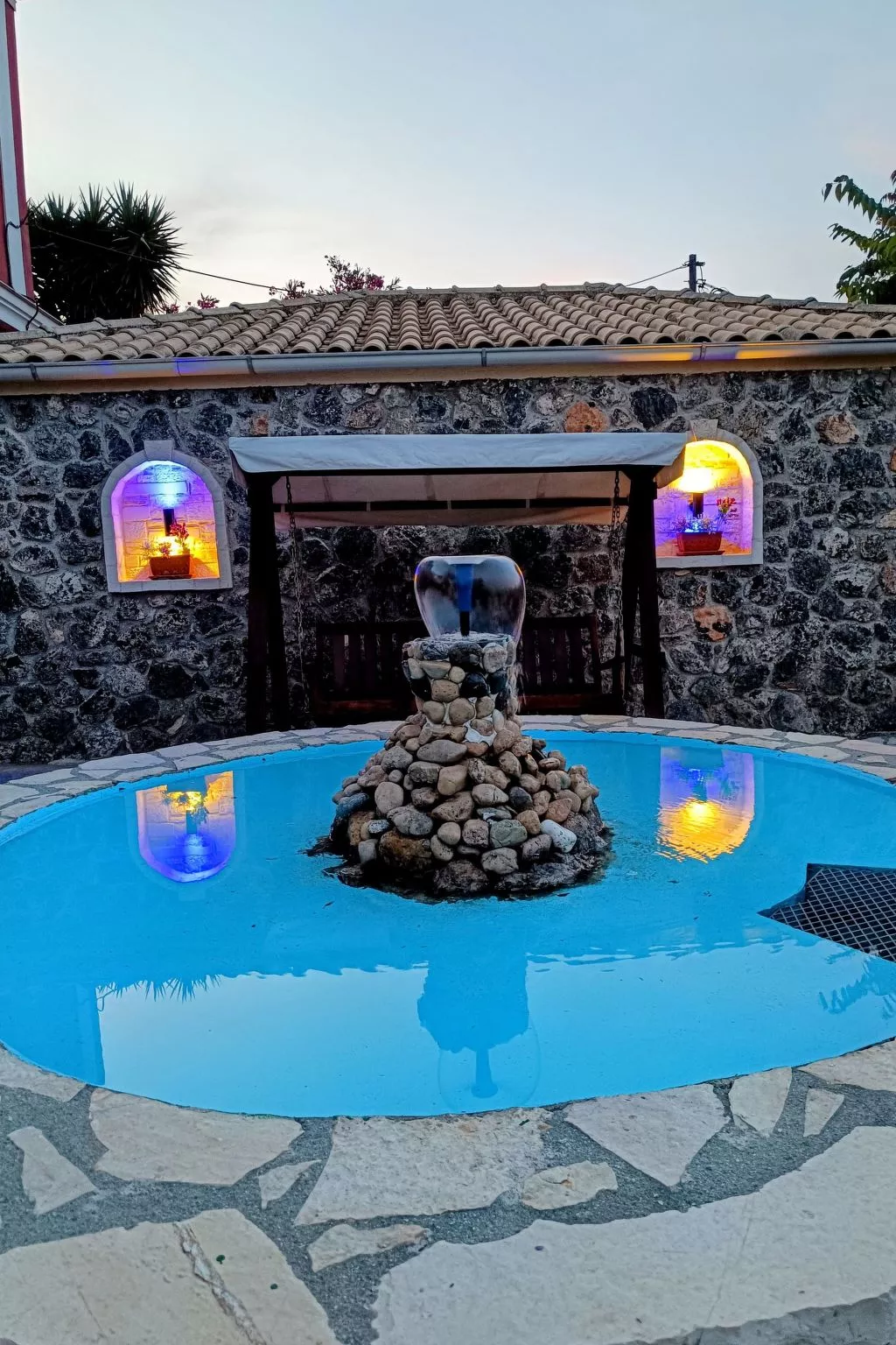 Ferienvilla "Villa kerkyra" mit eigenem Pool-Dehors