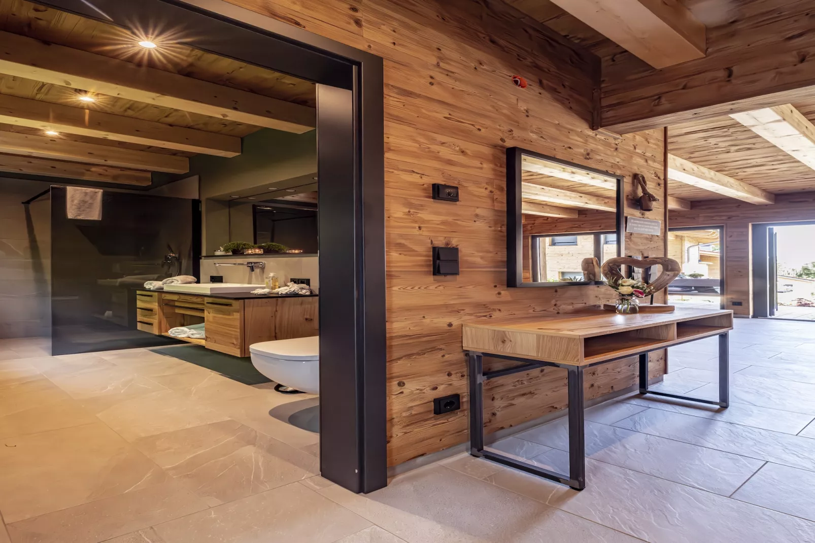 Chalet mit Sauna-Bathroom