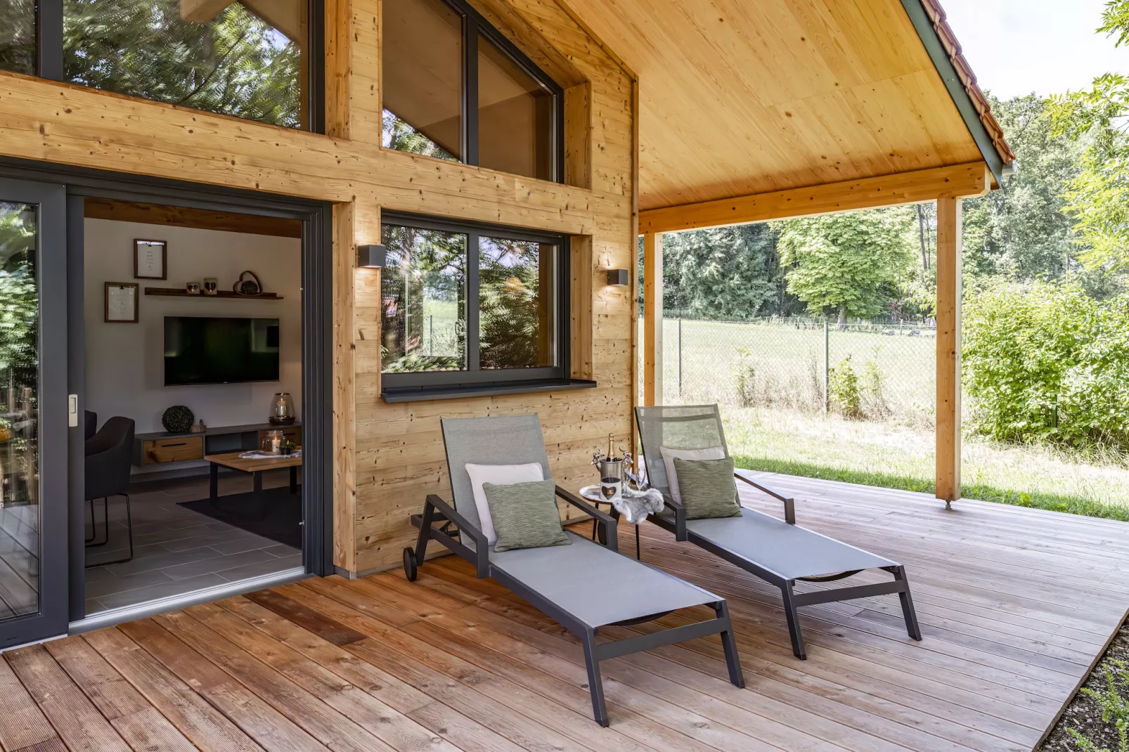 Chalet Bungalow-Terrasse / balcon