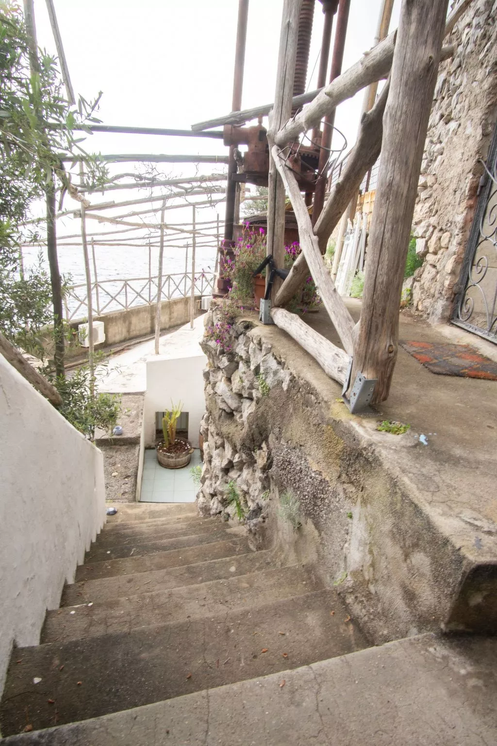 Villa mit Blick auf das Meer an der Amalfiküste-Dehors