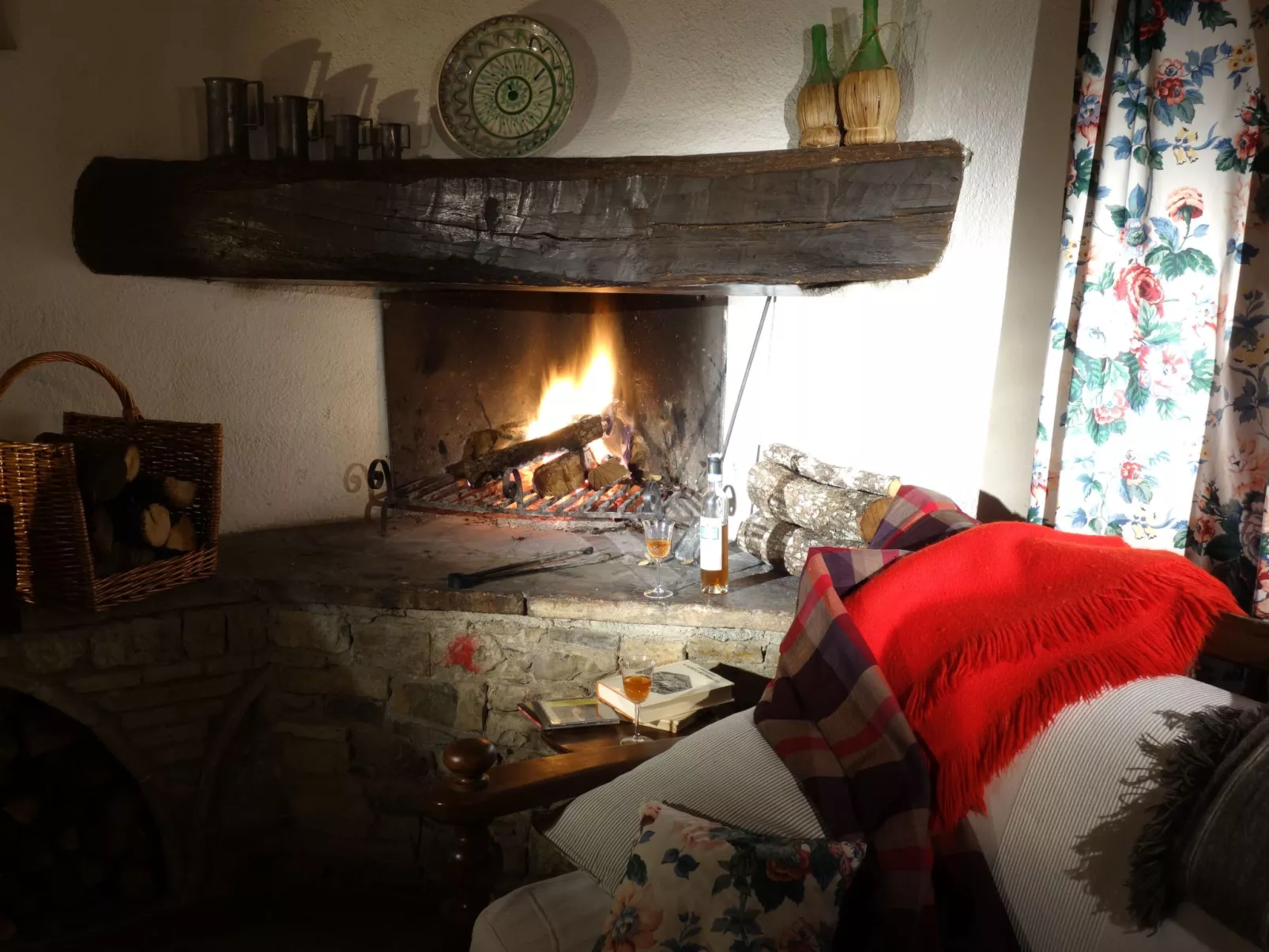 Urlaub flach weiß - Drinnen