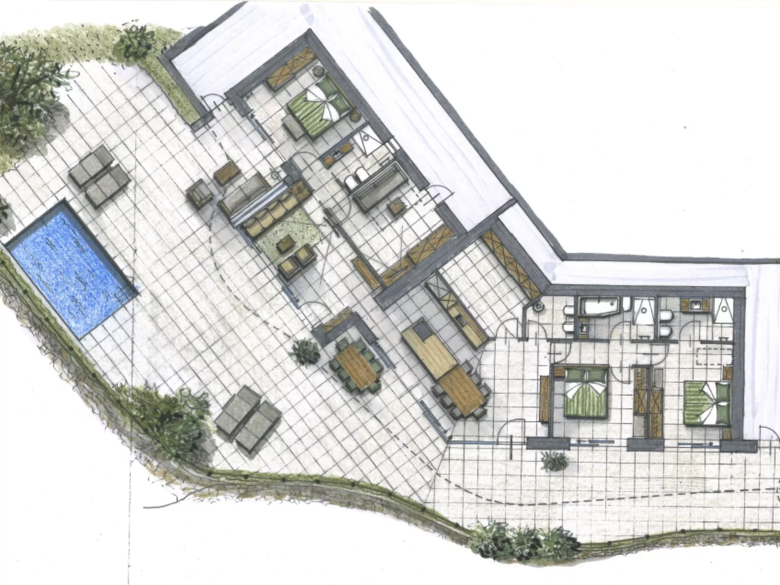 Alleinstehende Villa mit Pool und Traumaussicht-Drinnen