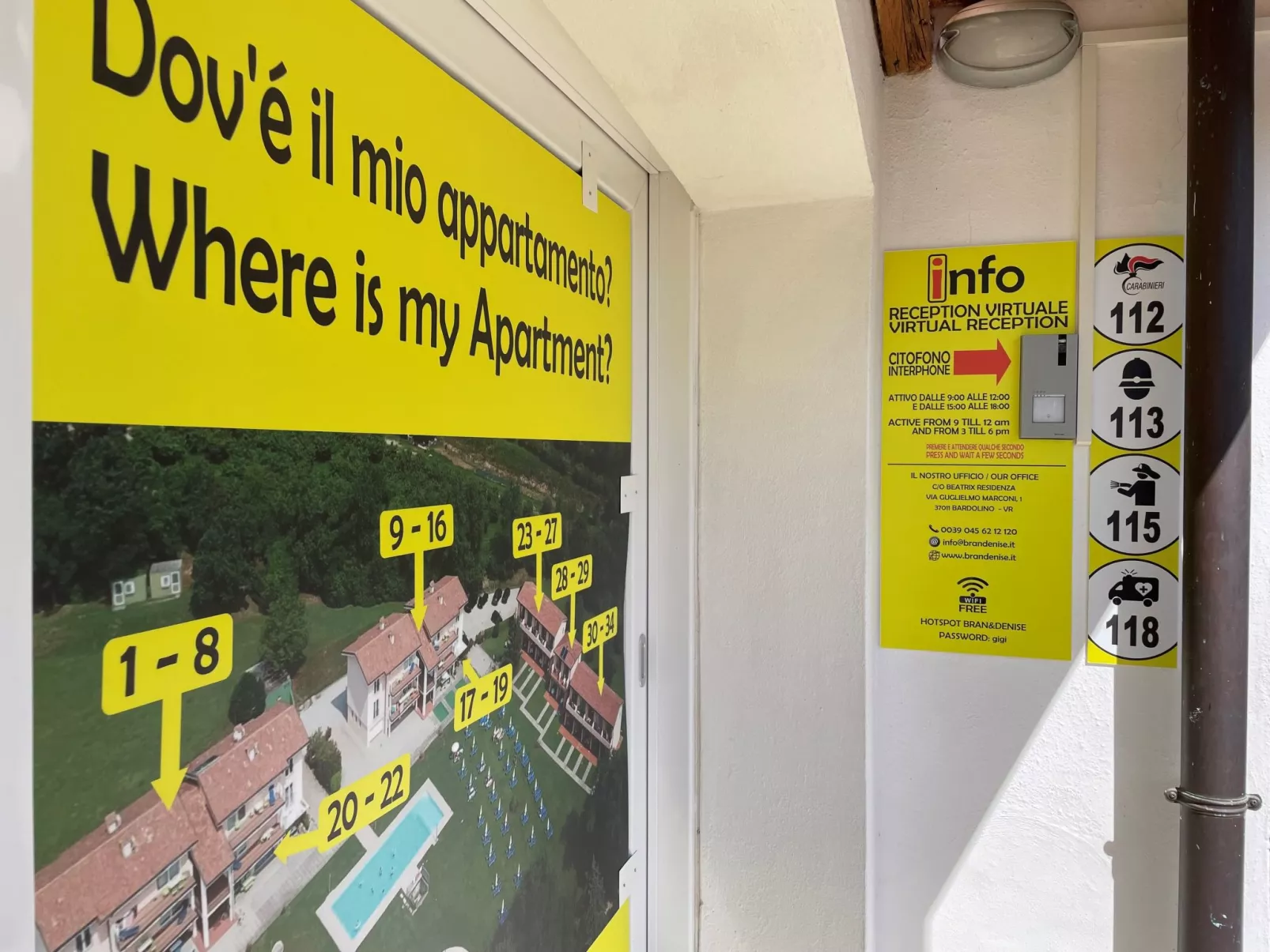 Wohnung in Costermano mit privatem Parkplatz-Dehors