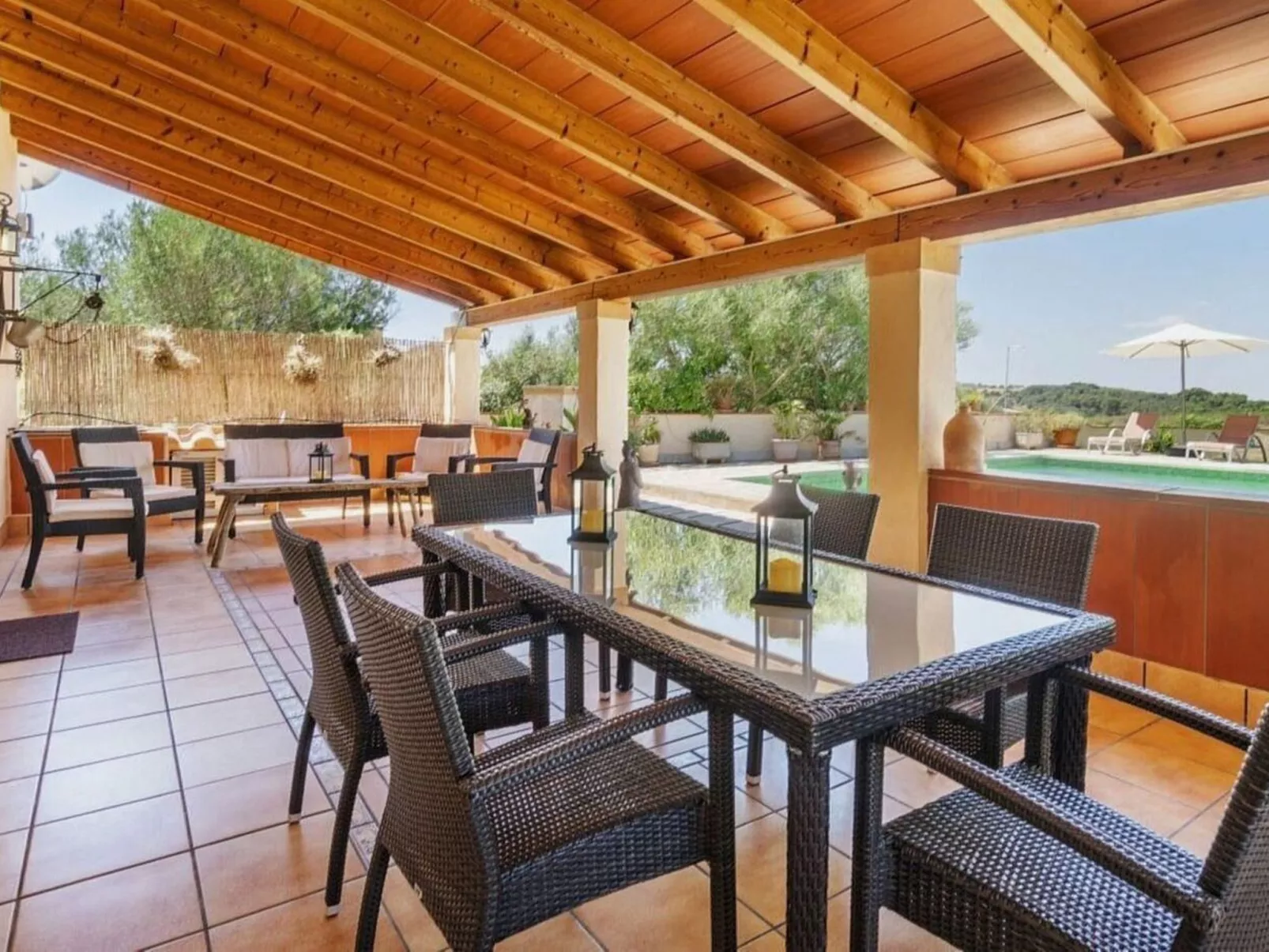 Finca Son Macia ruhige Lage Schwimmbad und Klimaanlage-Draußen